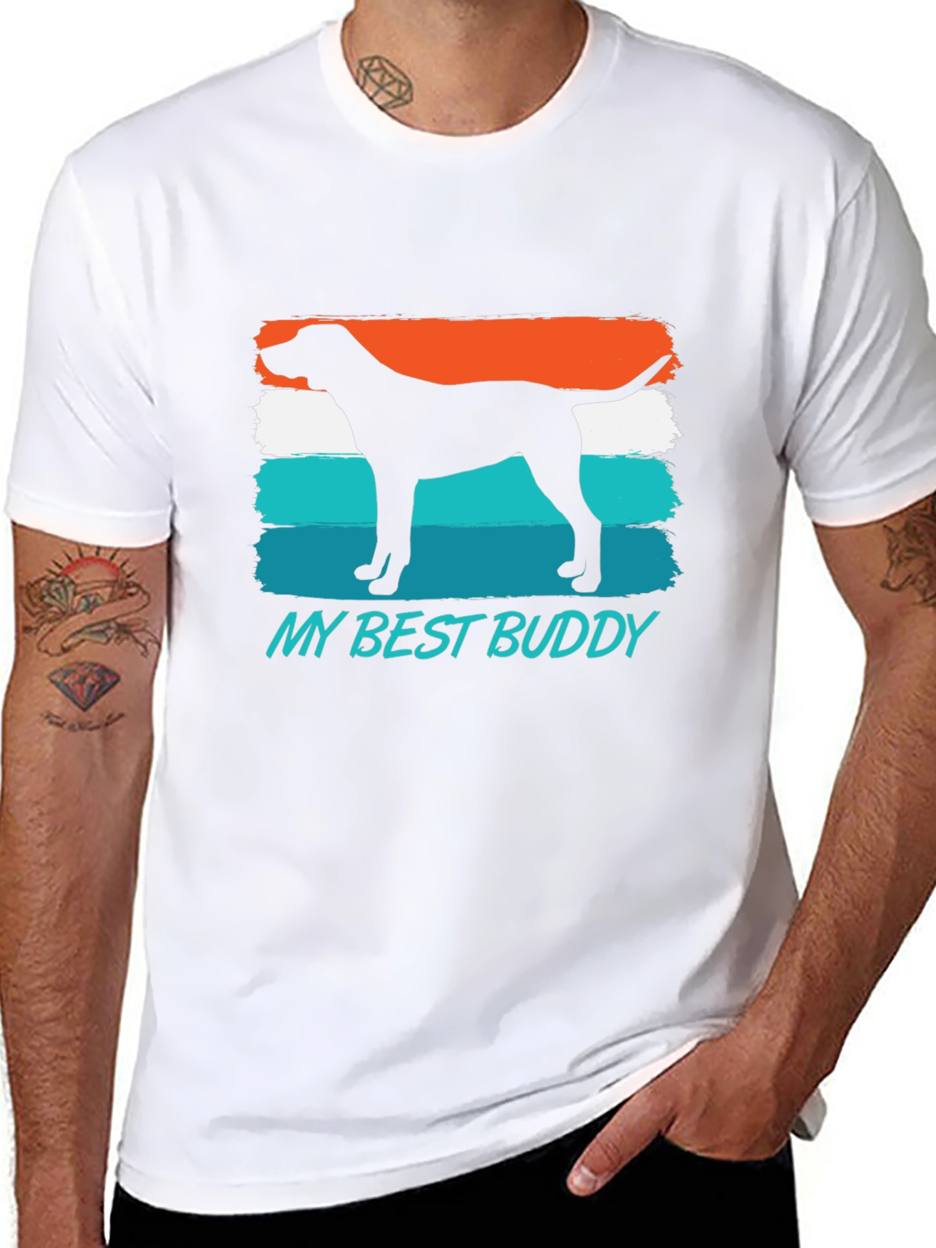 My Best Buddy Dog Silhouette T-Shirt