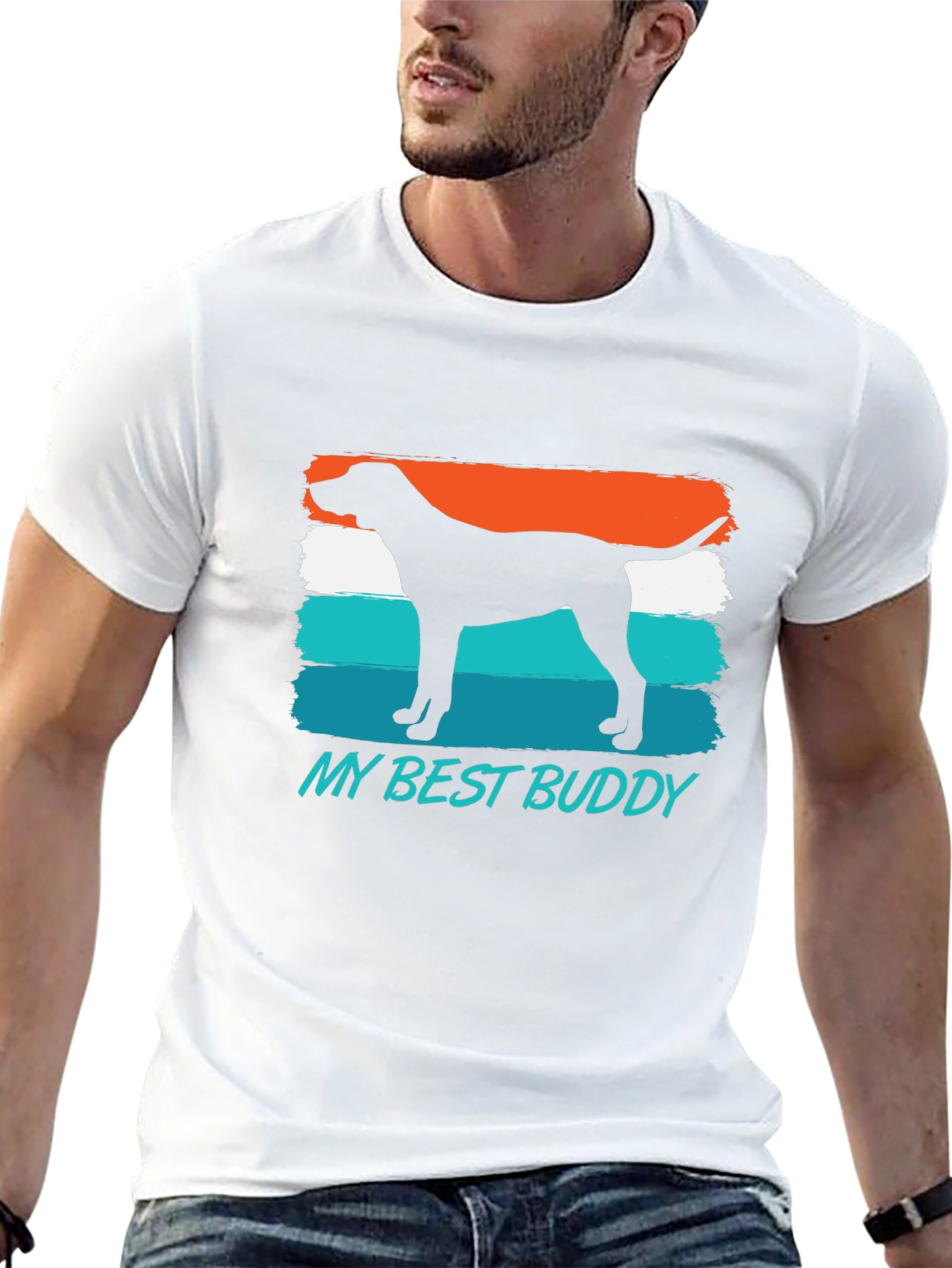 My Best Buddy Dog Silhouette T-Shirt