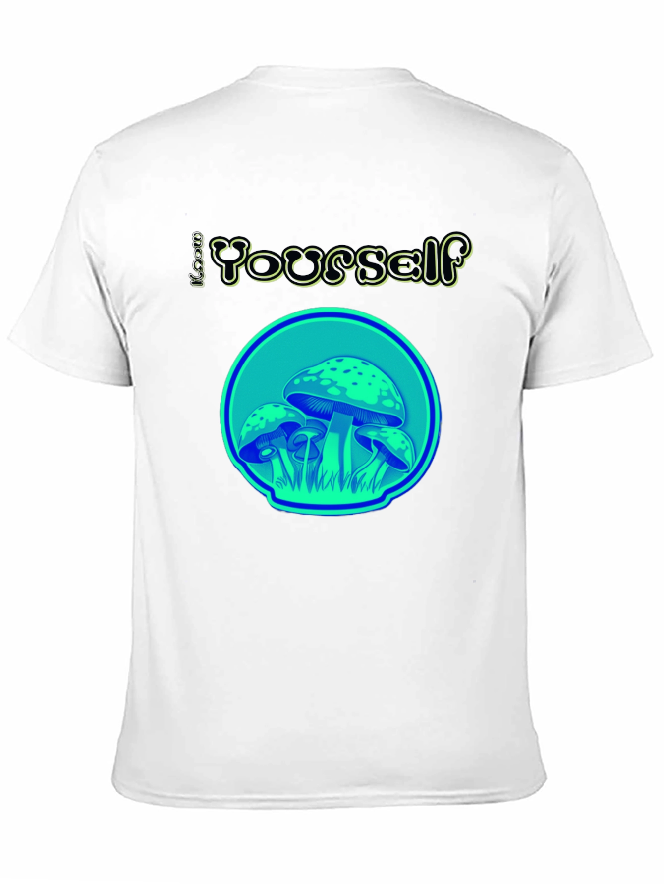 Groovy Mushroom Graphic Tee - Black Unisex T-Shirt