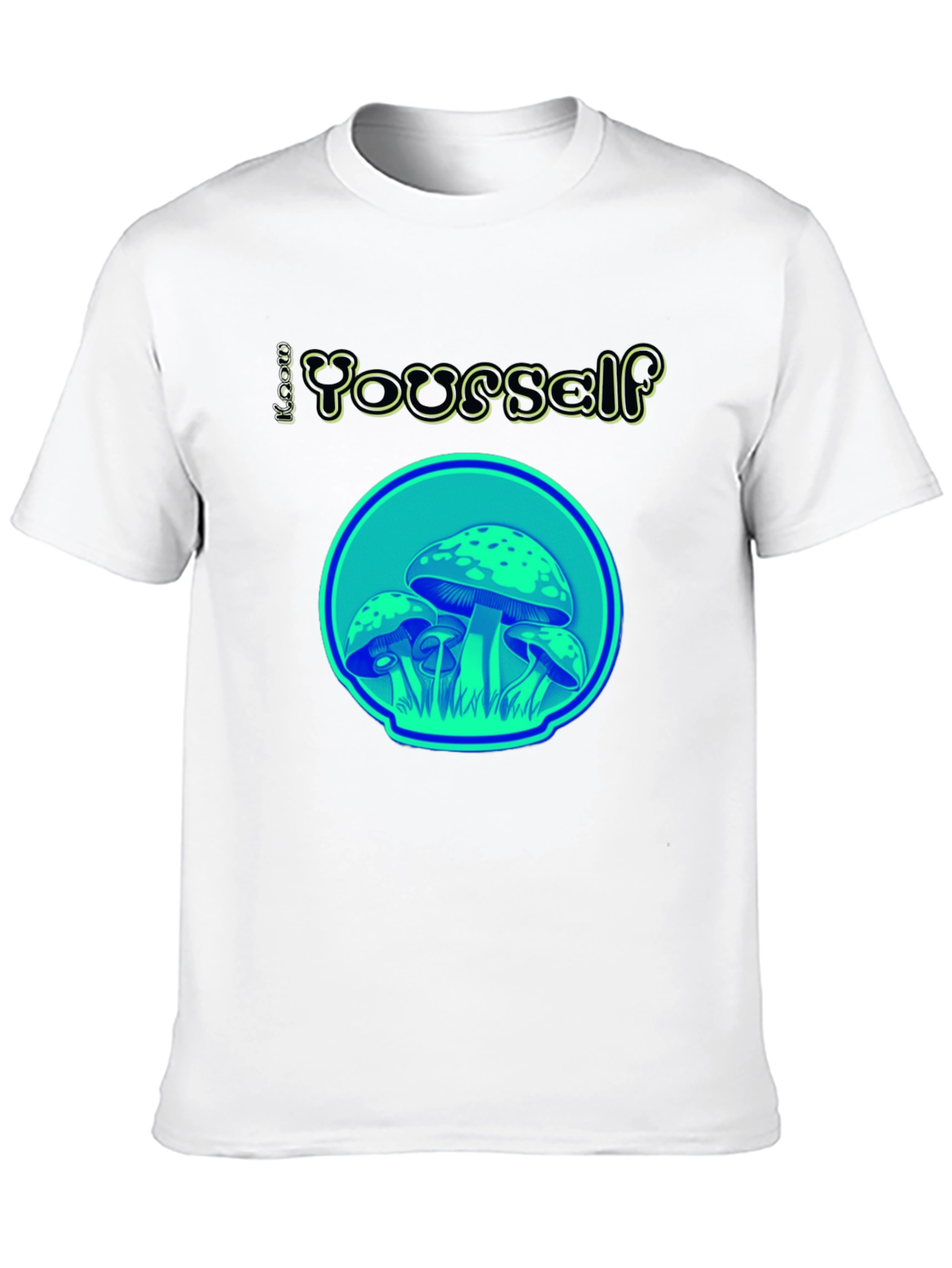 Groovy Mushroom Graphic Tee - Black Unisex T-Shirt