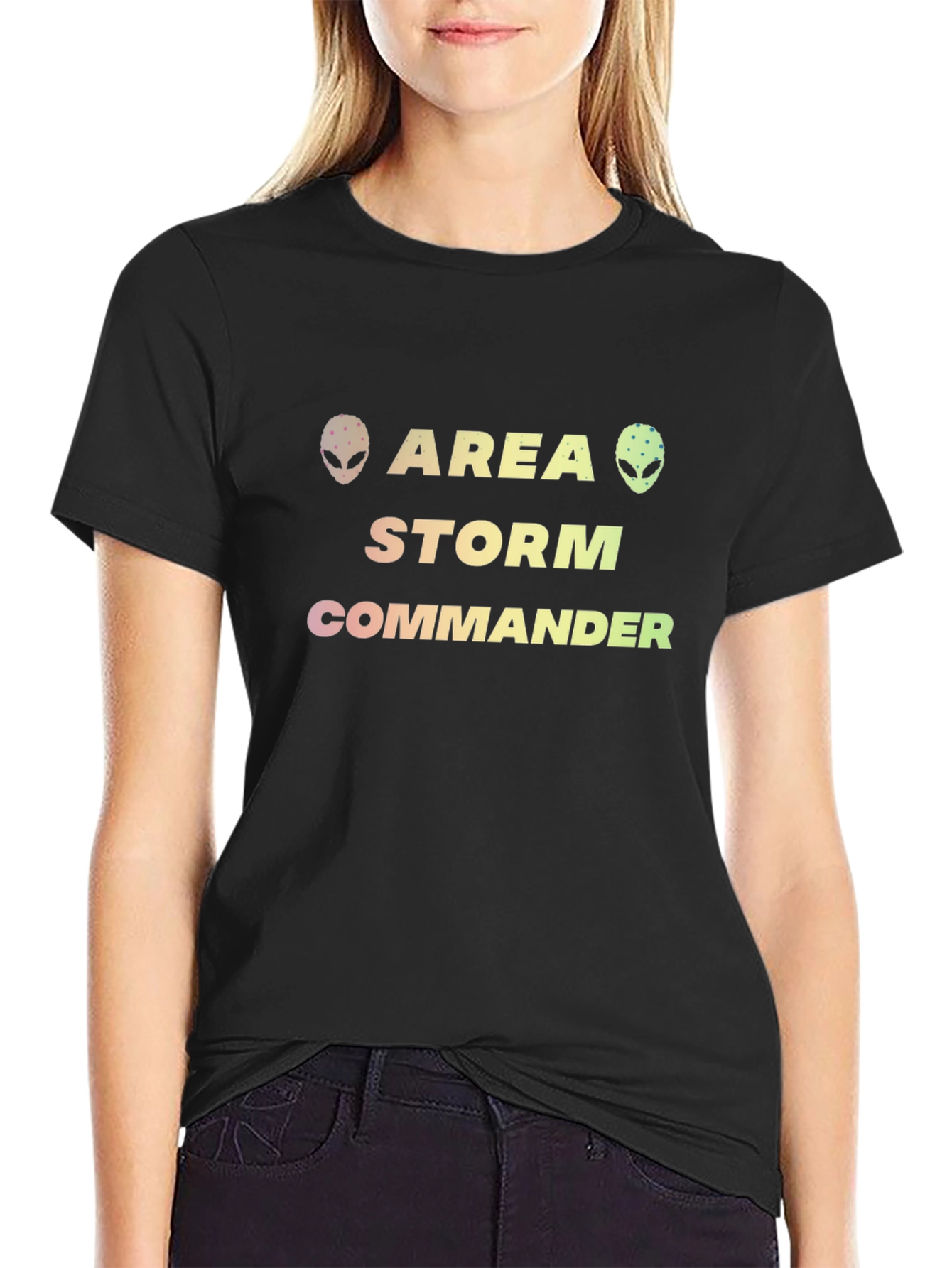 Area Storm Commander Alien Graphic Tee - Black