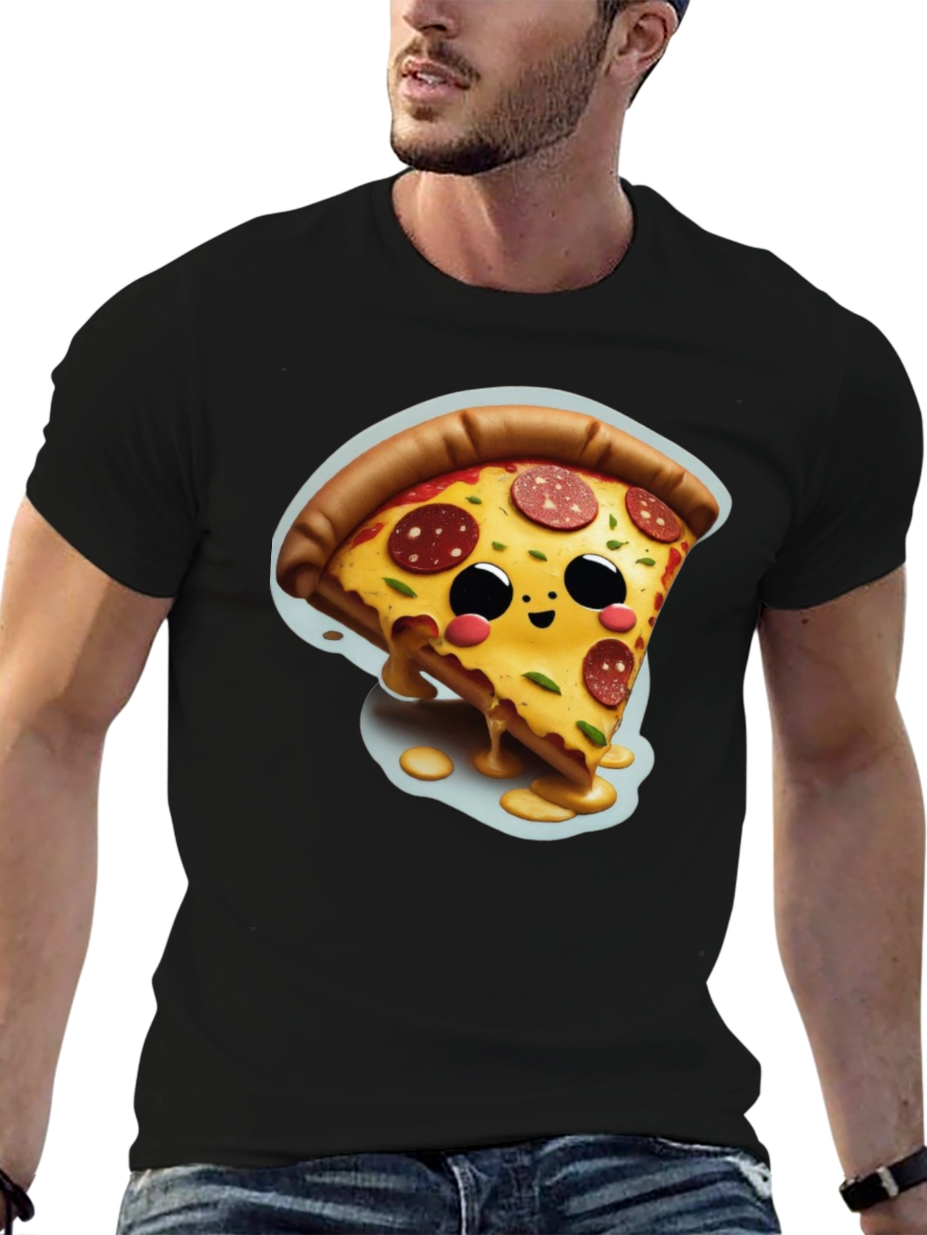 Cute Pizza Slice Graphic Tee