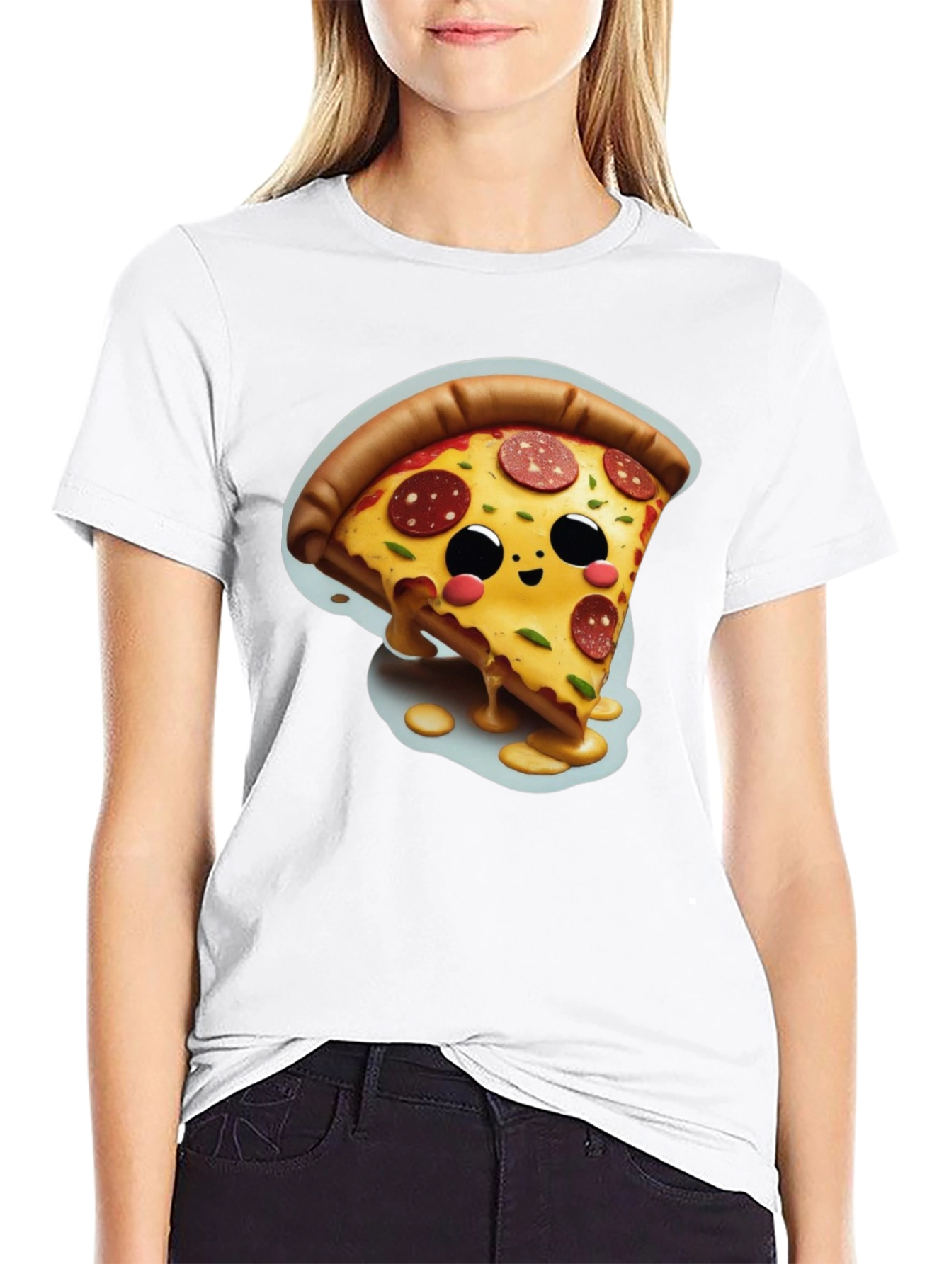 Cute Pizza Slice Graphic Tee