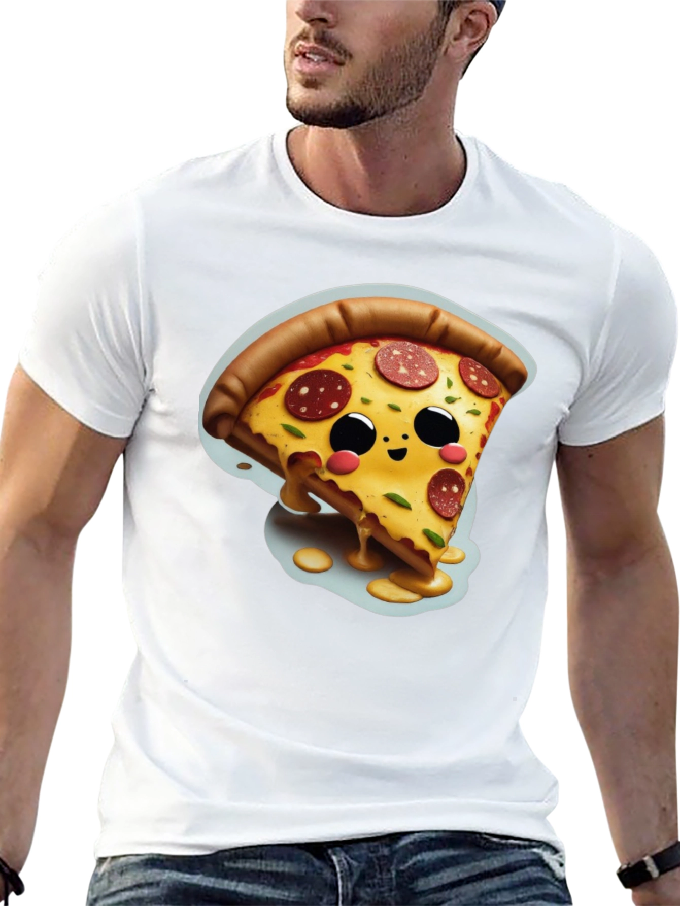 Cute Pizza Slice Graphic Tee