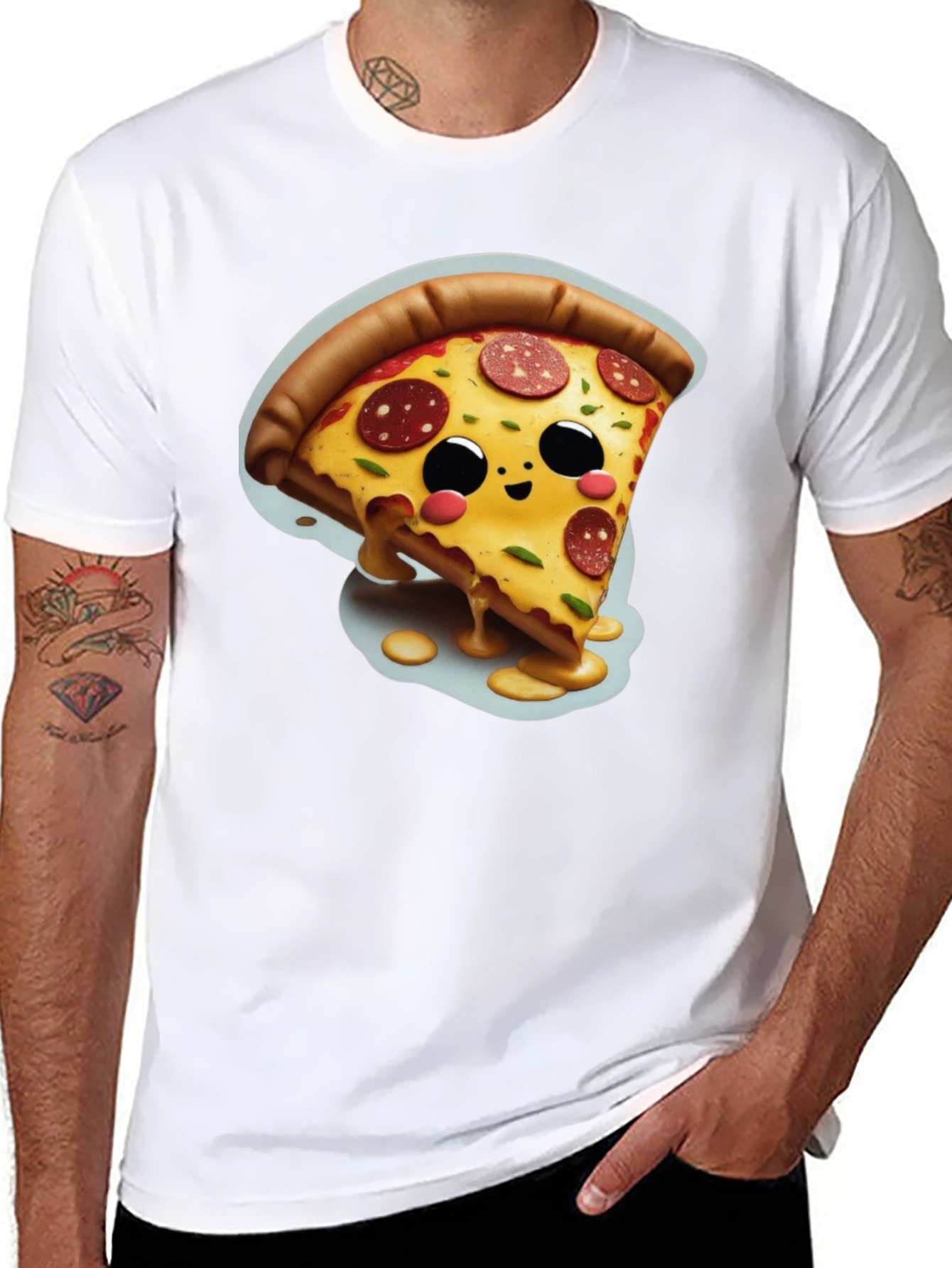 Cute Pizza Slice Graphic Tee