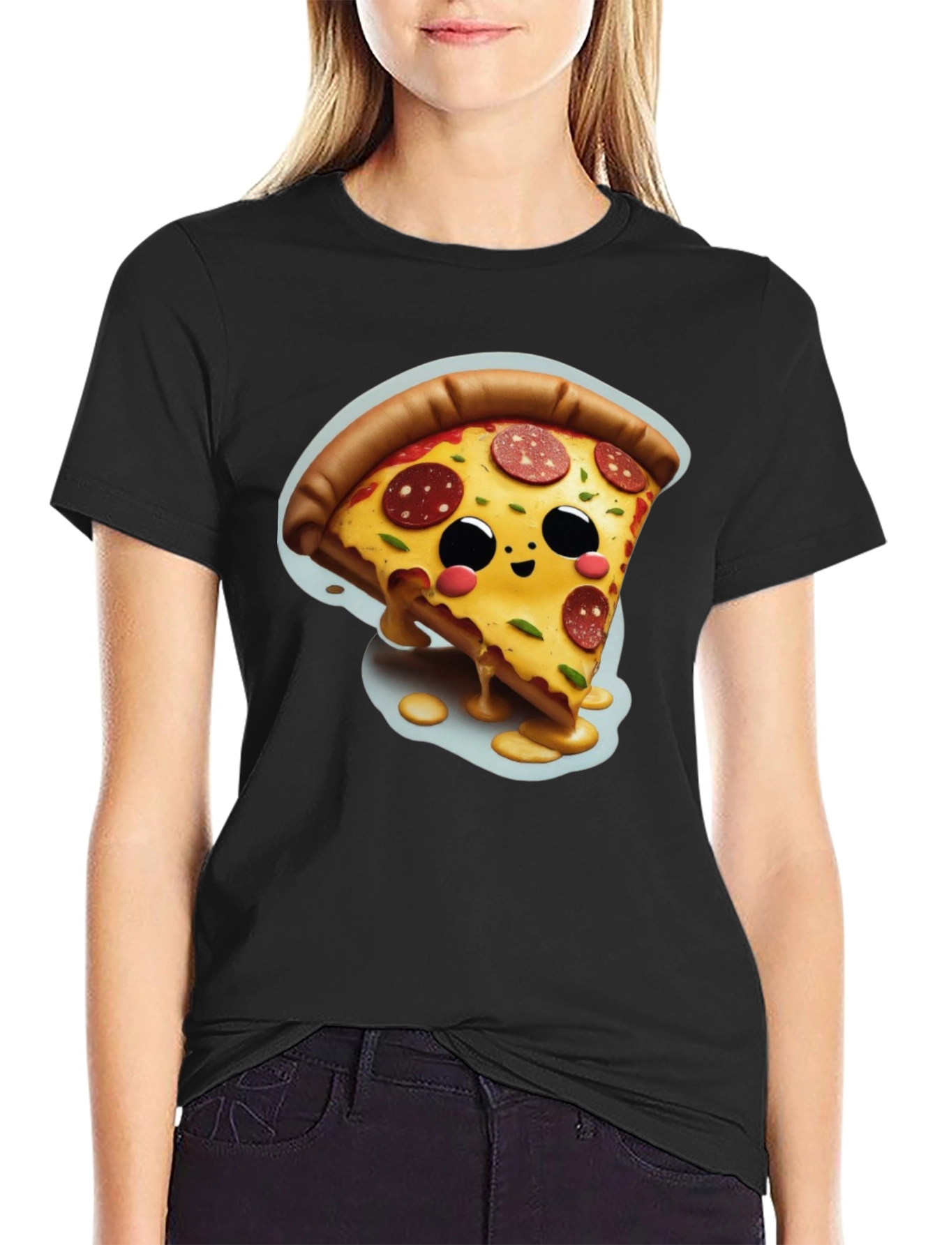 Cute Pizza Slice Graphic Tee
