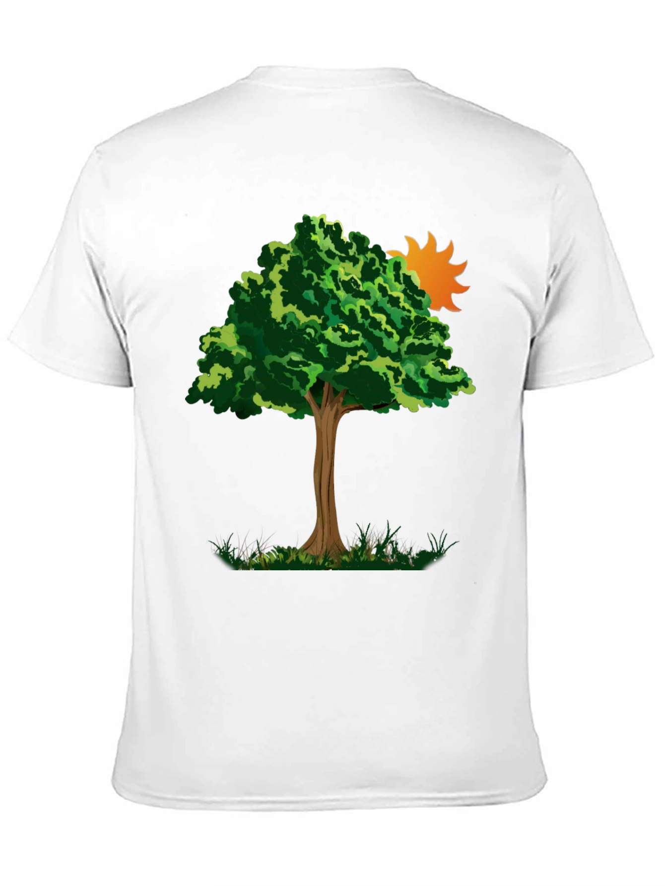 Nature Tree Graphic Tee - Black Cotton Blend