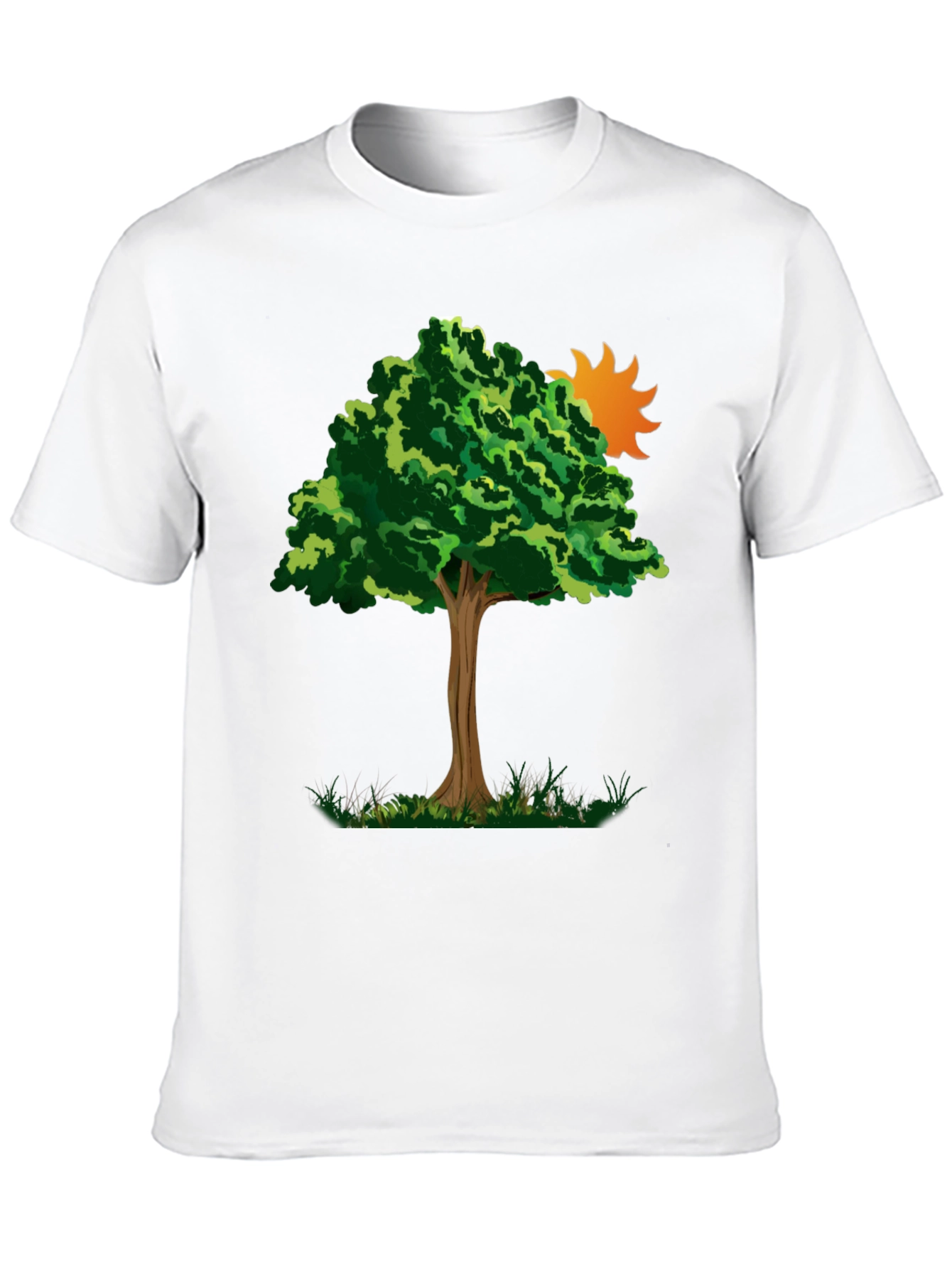 Nature Tree Graphic Tee - Black Cotton Blend