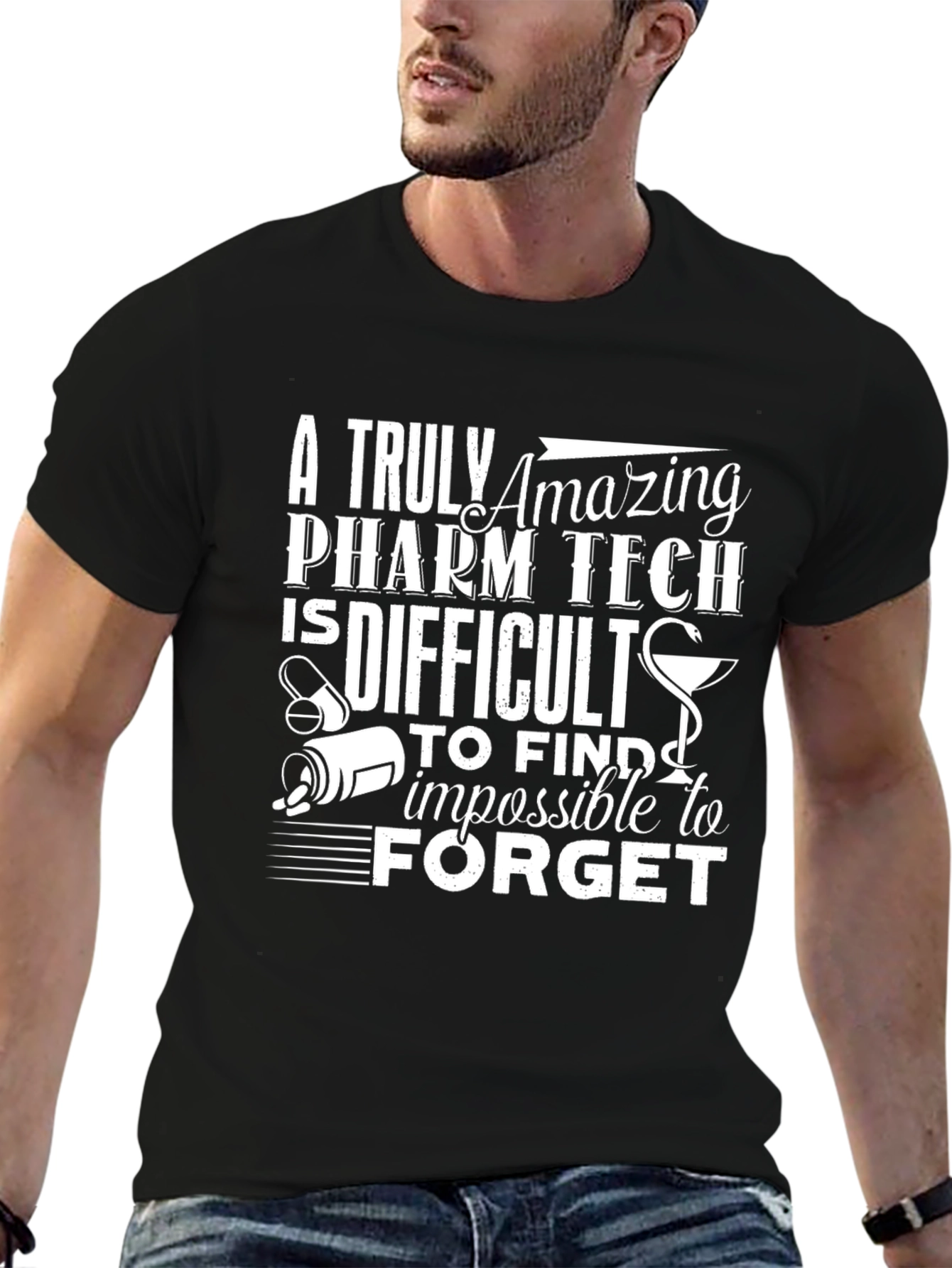 Amazing Pharm Tech Graphic Tee - Black