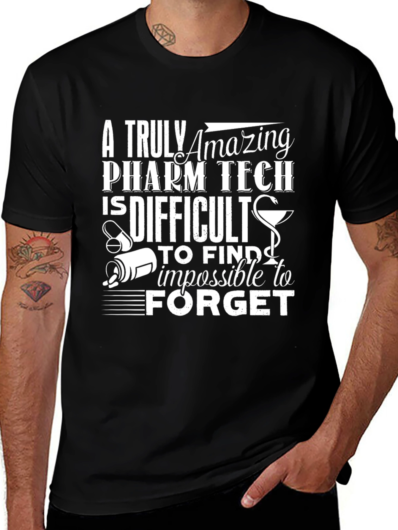Amazing Pharm Tech Graphic Tee - Black