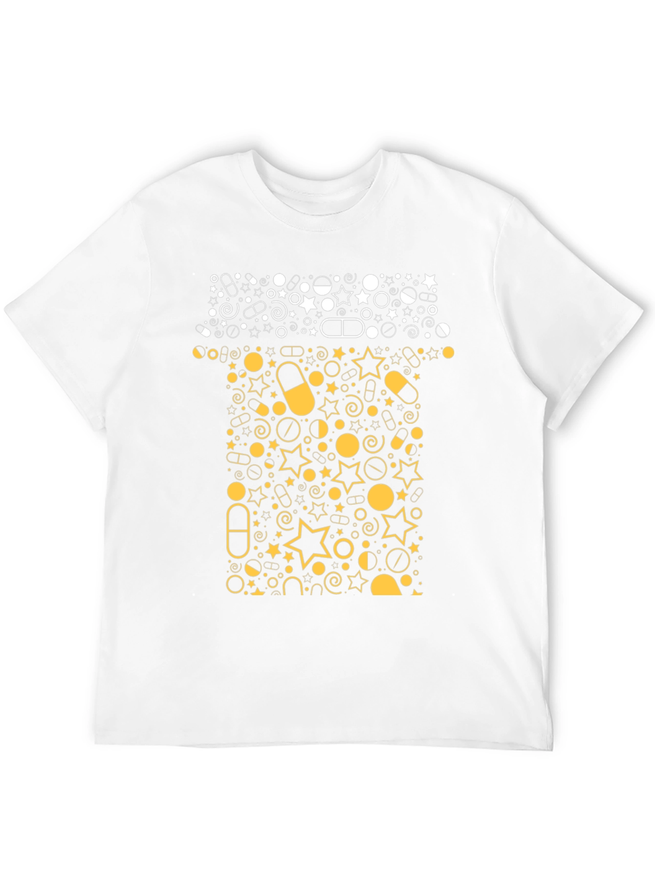 Pill Bottle Graphic Tee - Black Cotton T-Shirt