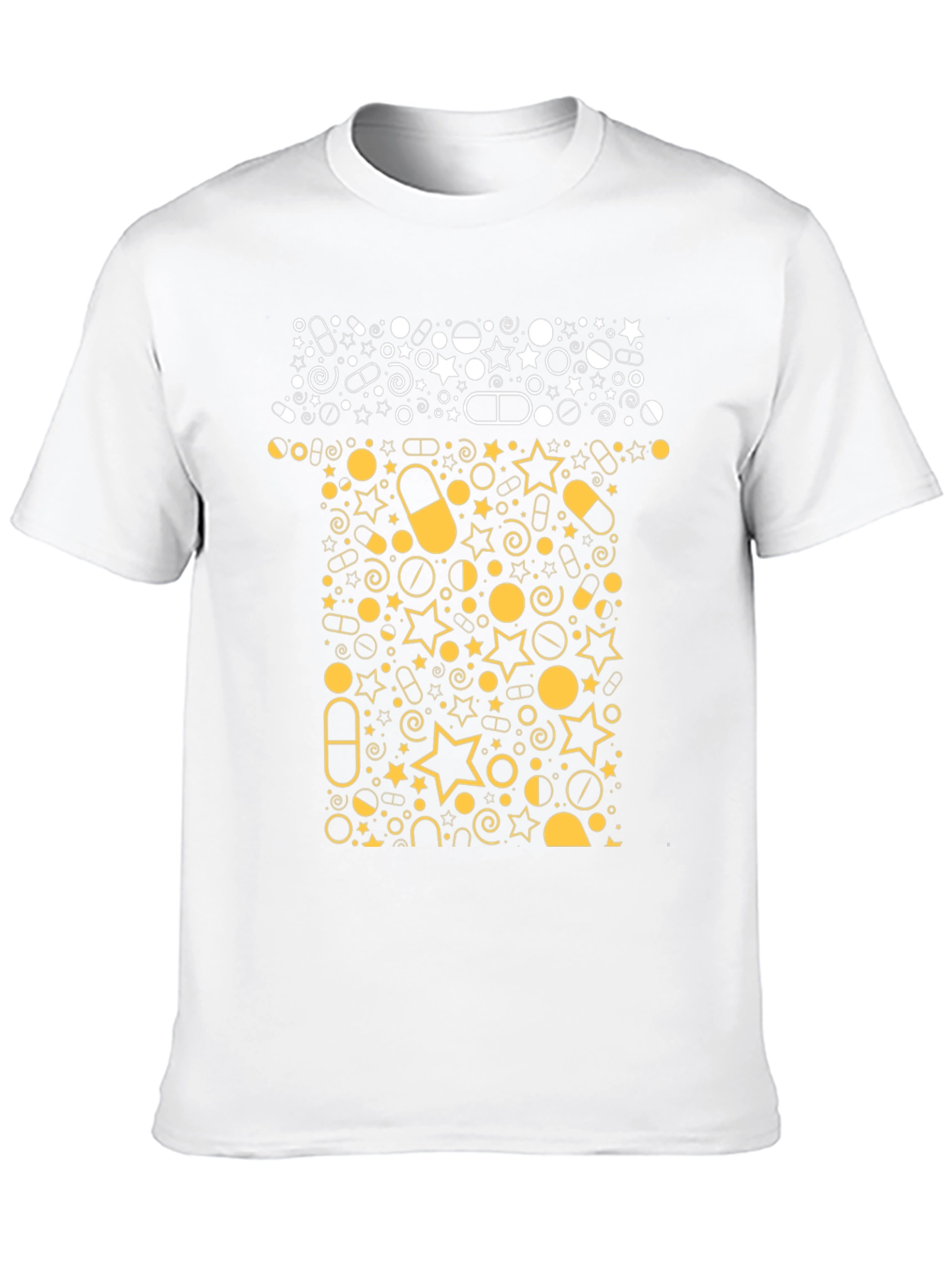 Pill Bottle Graphic Tee - Black Cotton T-Shirt