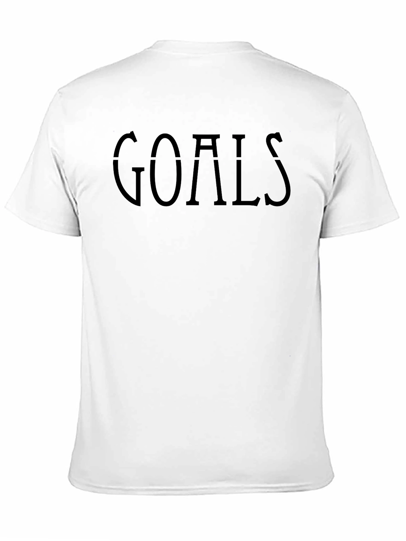 Mens Black Goals Graphic T-Shirt
