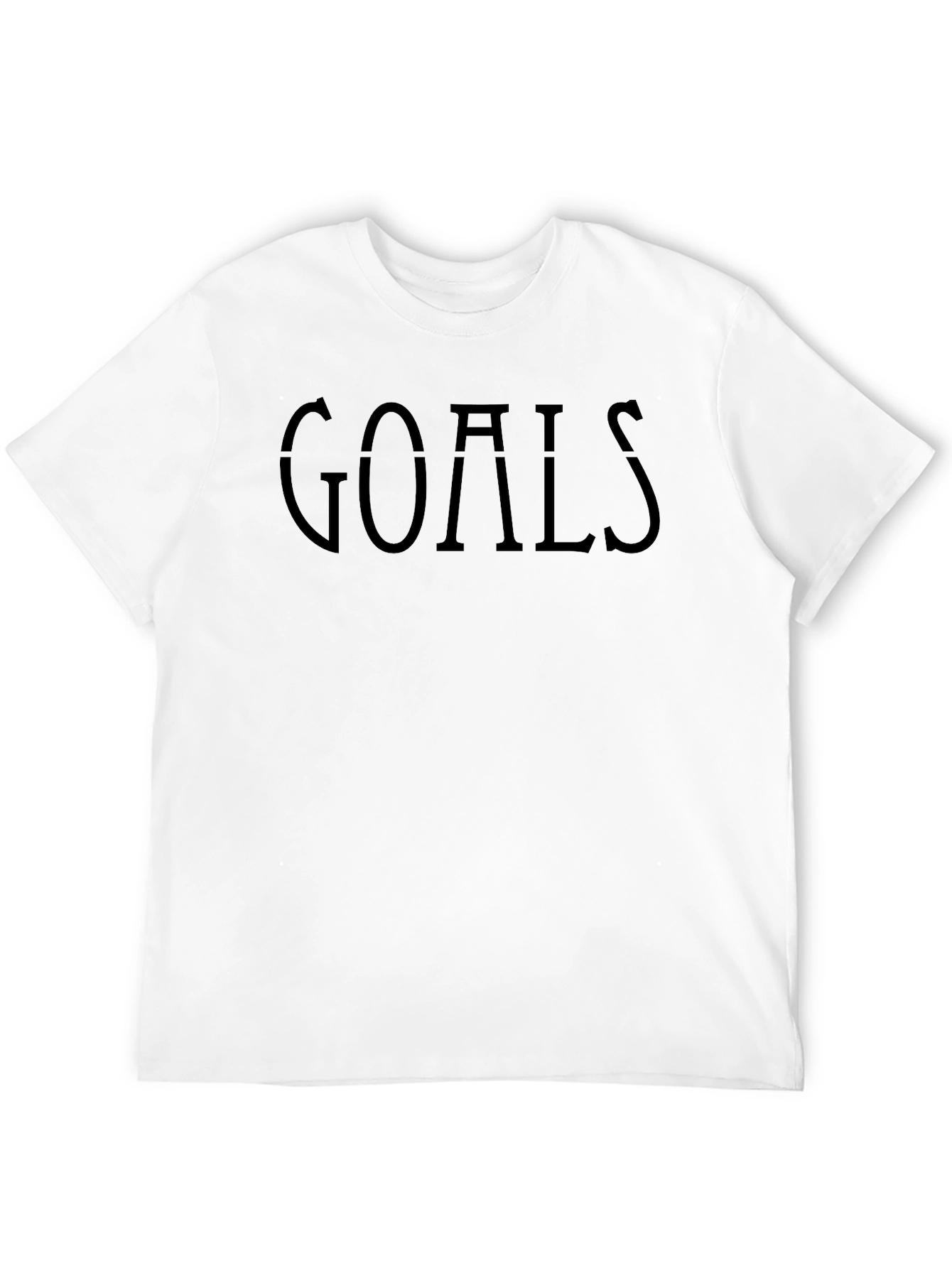 Mens Black Goals Graphic T-Shirt