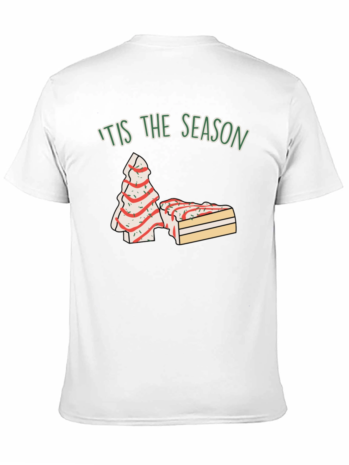 Tis The Season Christmas Tree Cake T-Shirt