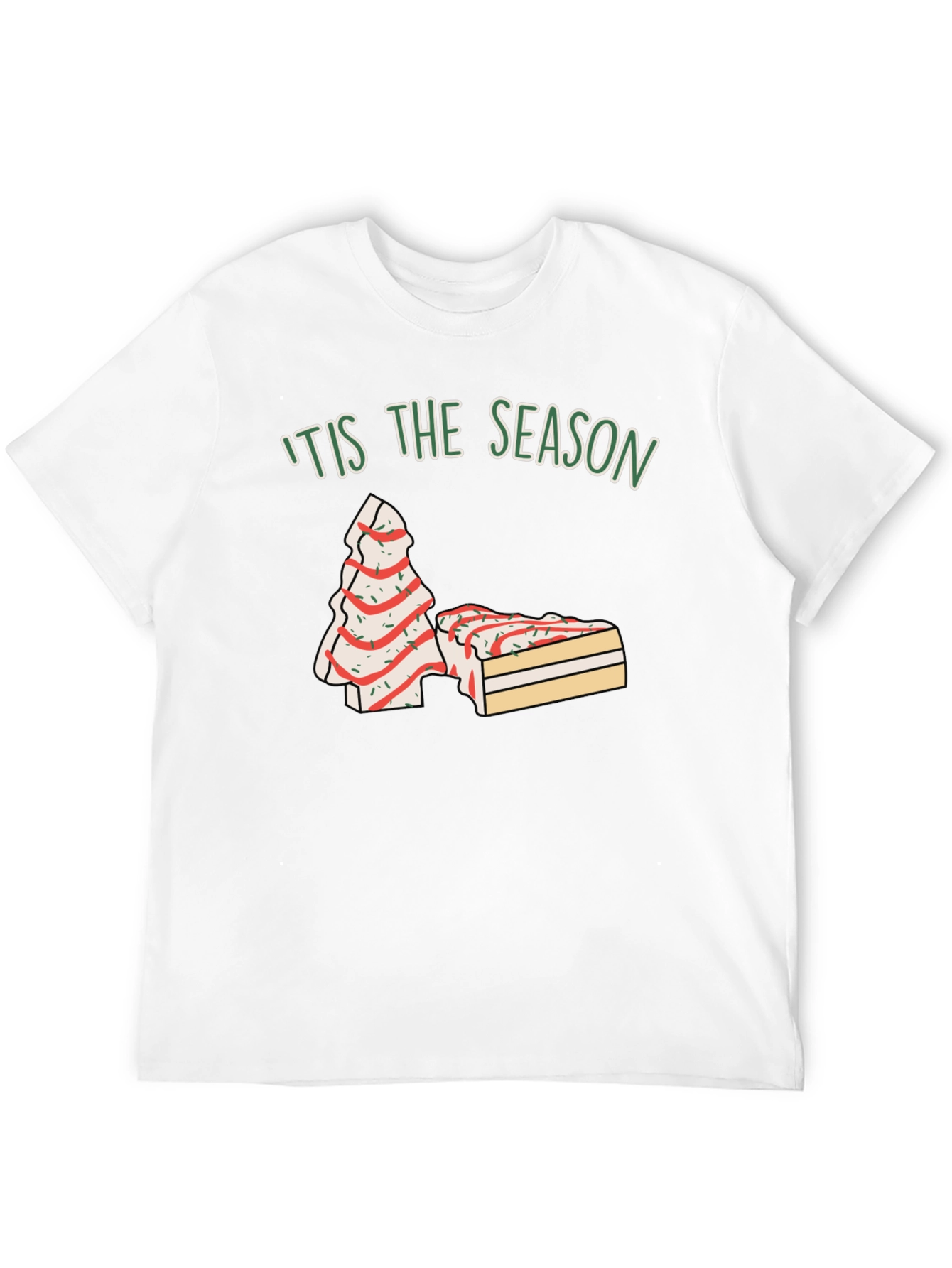 Tis The Season Christmas Tree Cake T-Shirt