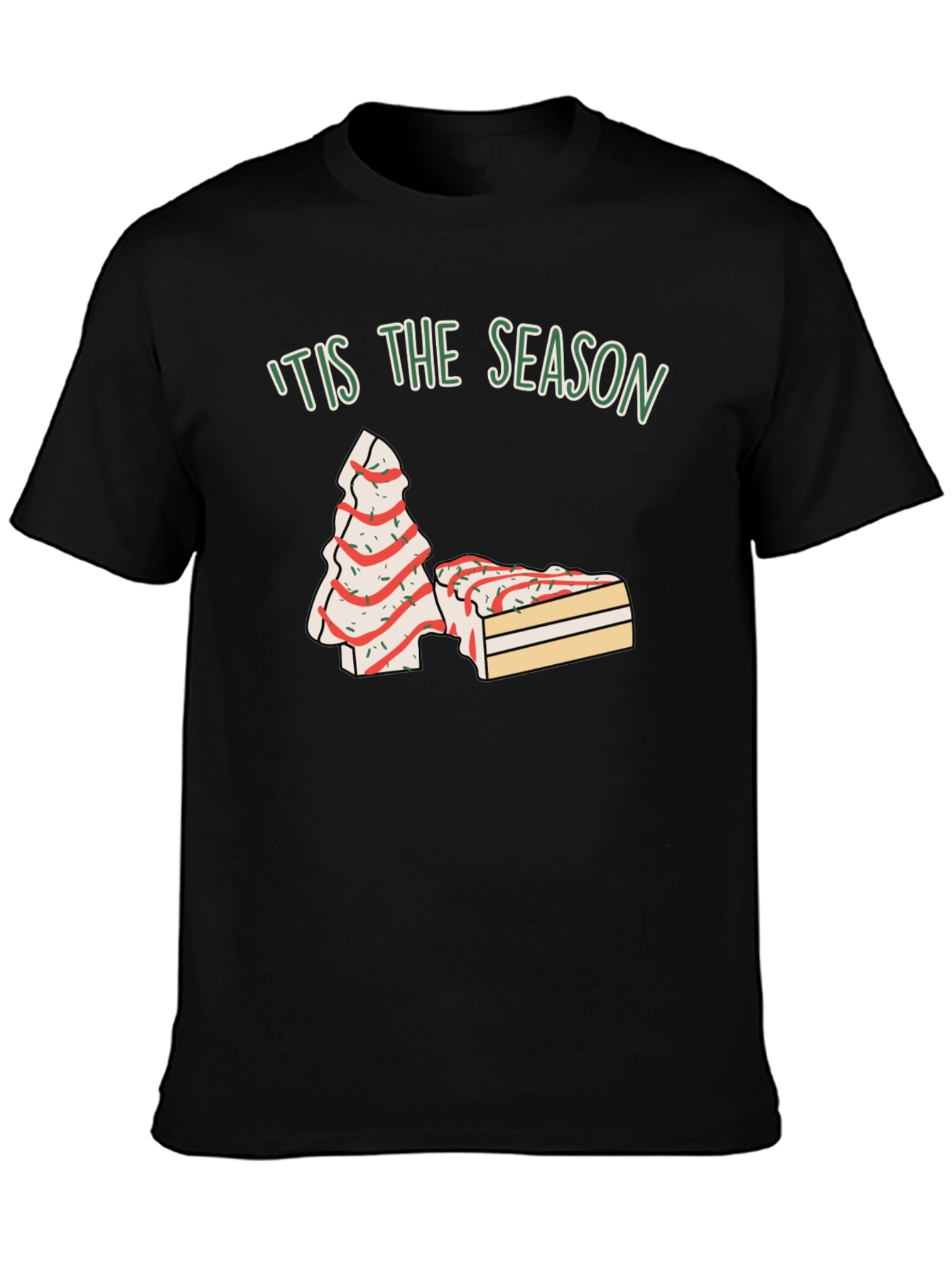 Tis The Season Christmas Tree Cake T-Shirt