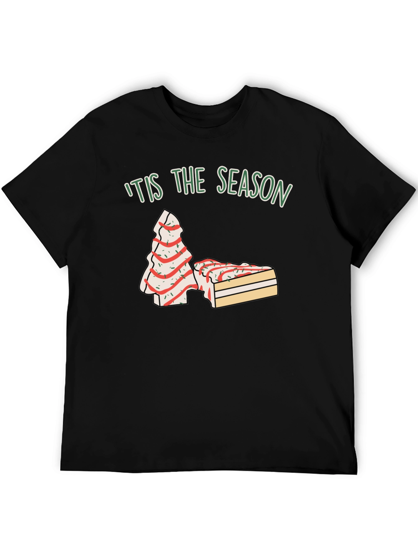 Tis The Season Christmas Tree Cake T-Shirt