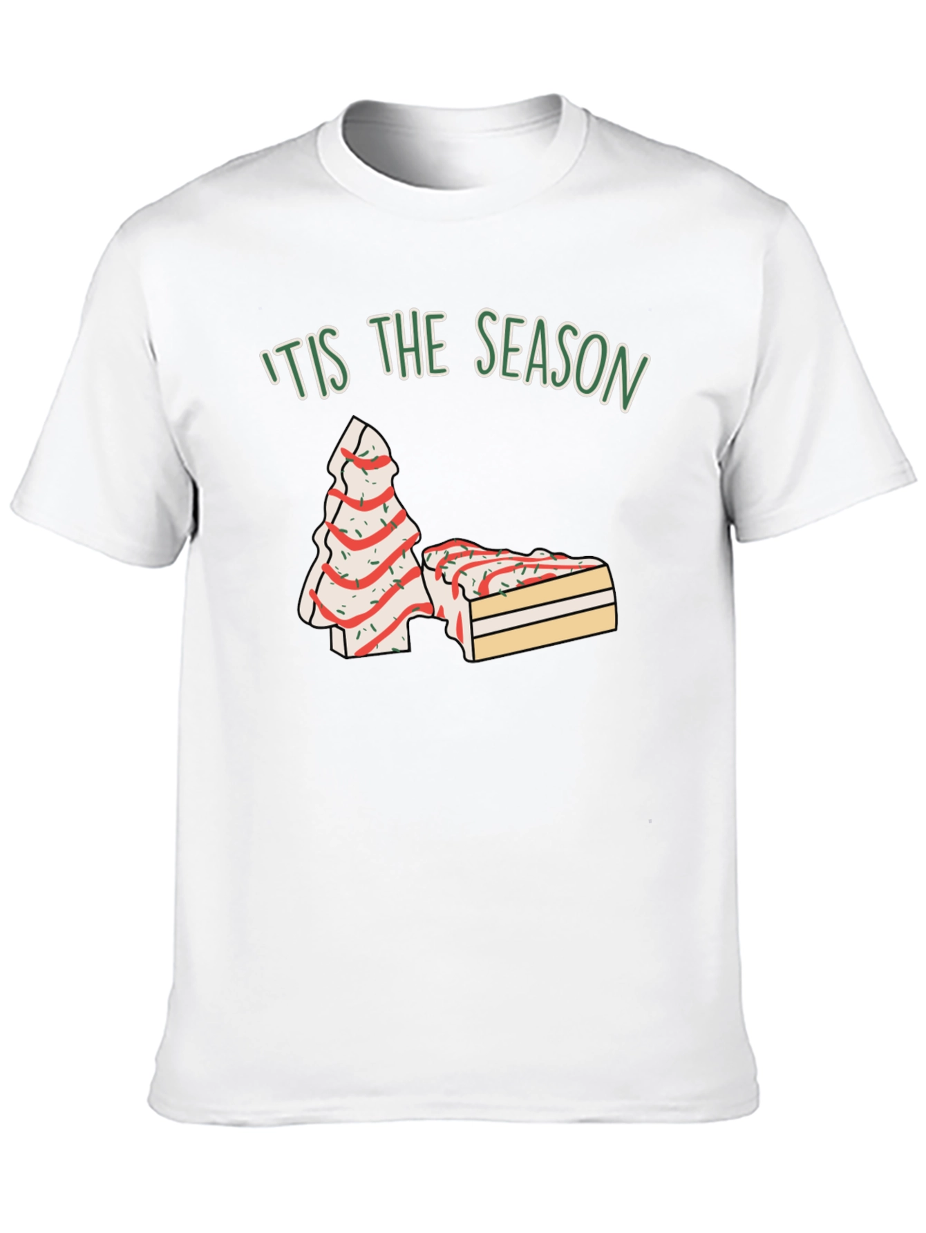 Tis The Season Christmas Tree Cake T-Shirt