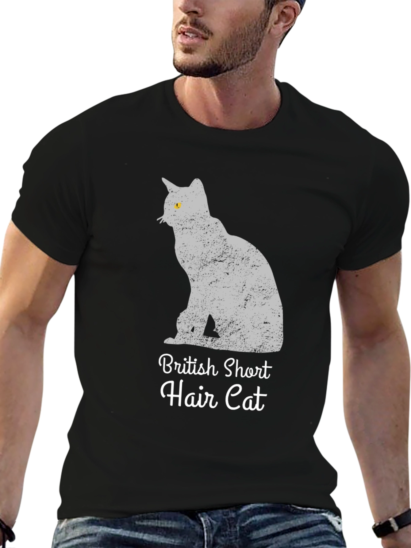 British Shorthair Cat Graphic T-Shirt