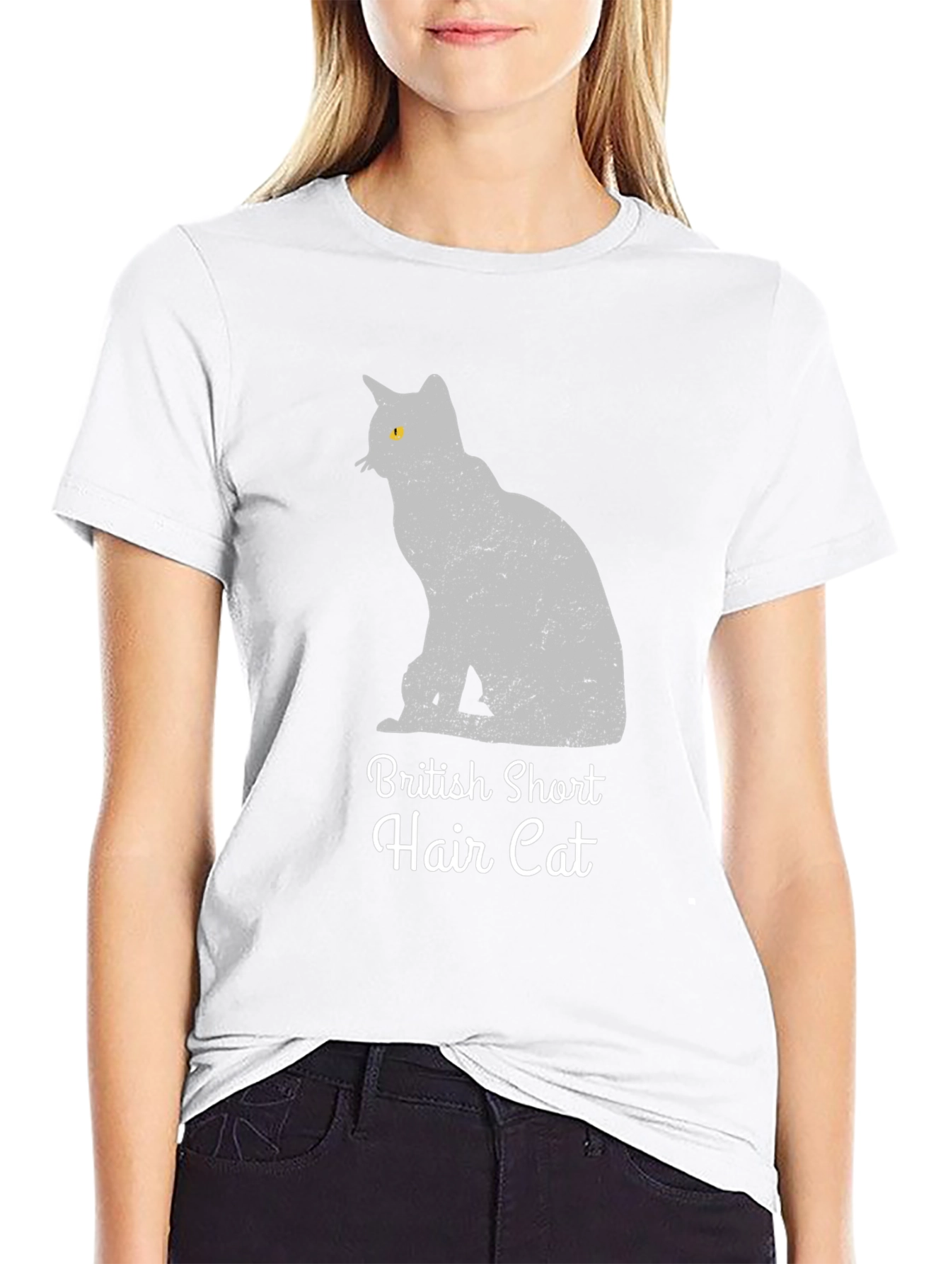 British Shorthair Cat Graphic T-Shirt