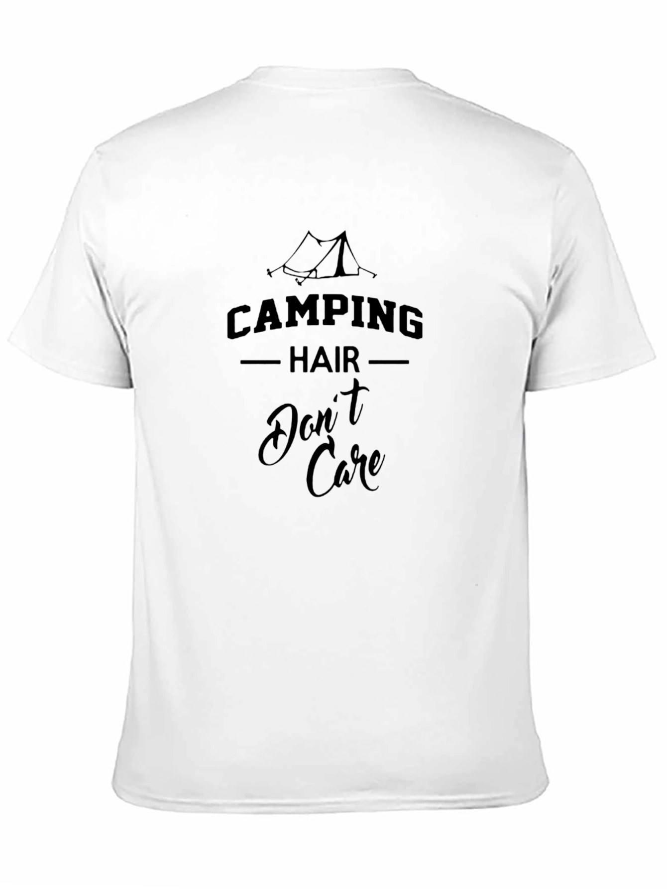 Camping Hair Dont Care Graphic Tee