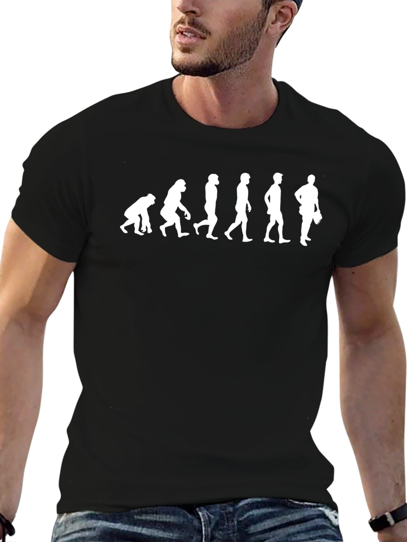 Evolution of the Baseball Player T-Shirt