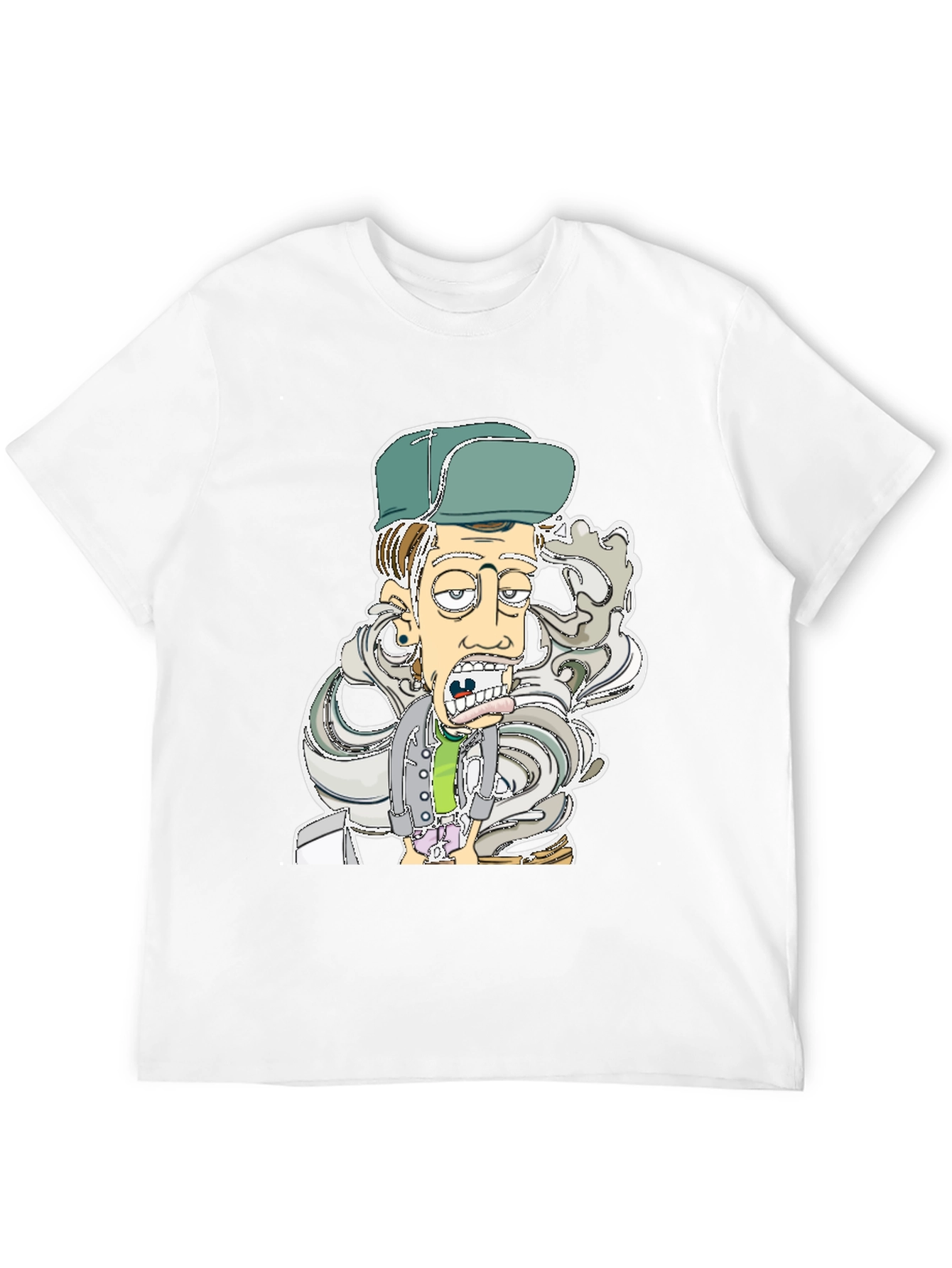 Cartoon Character Graphic Black T-Shirt