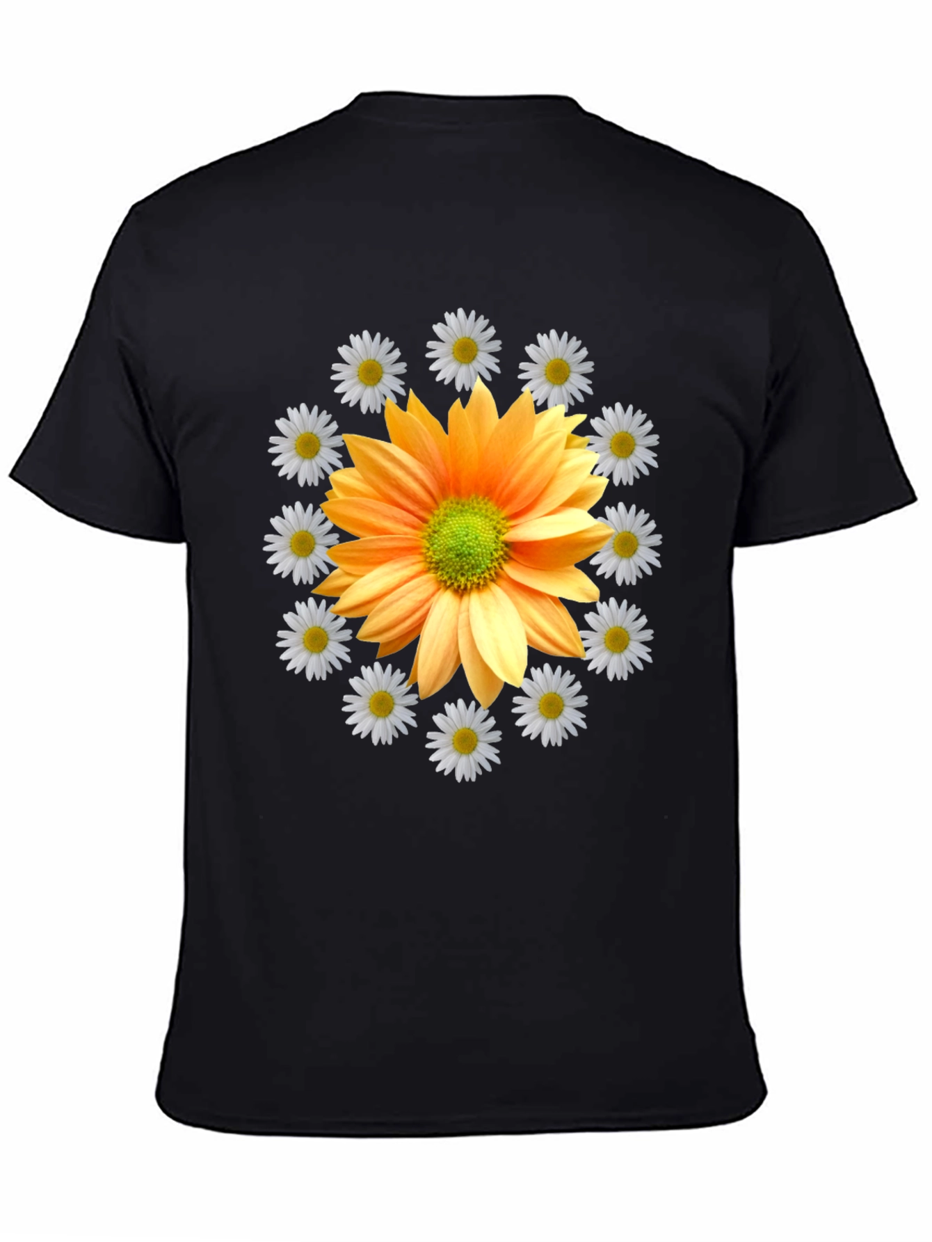 Floral Graphic Tee - Sunflower and Daisies