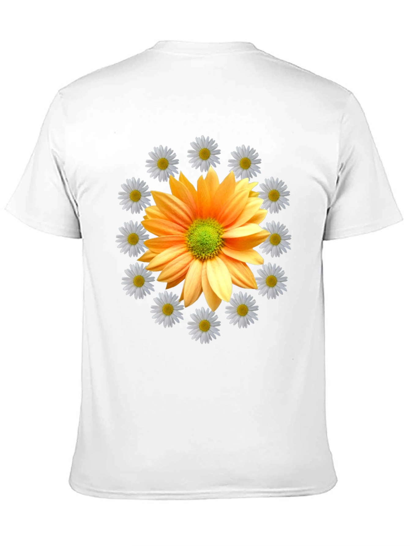 Floral Graphic Tee - Sunflower and Daisies