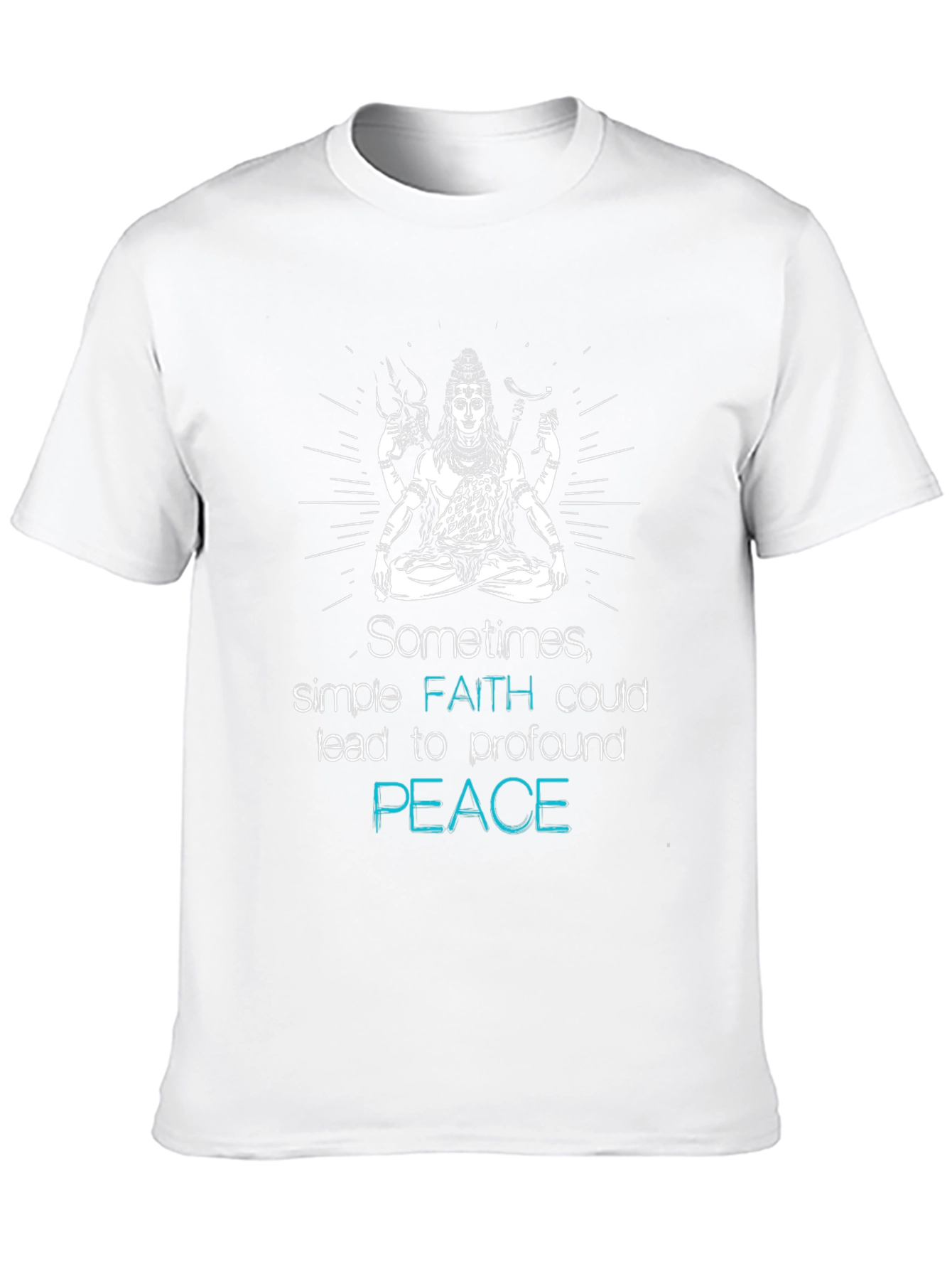 Shiva Graphic Tee: Faith & Peace