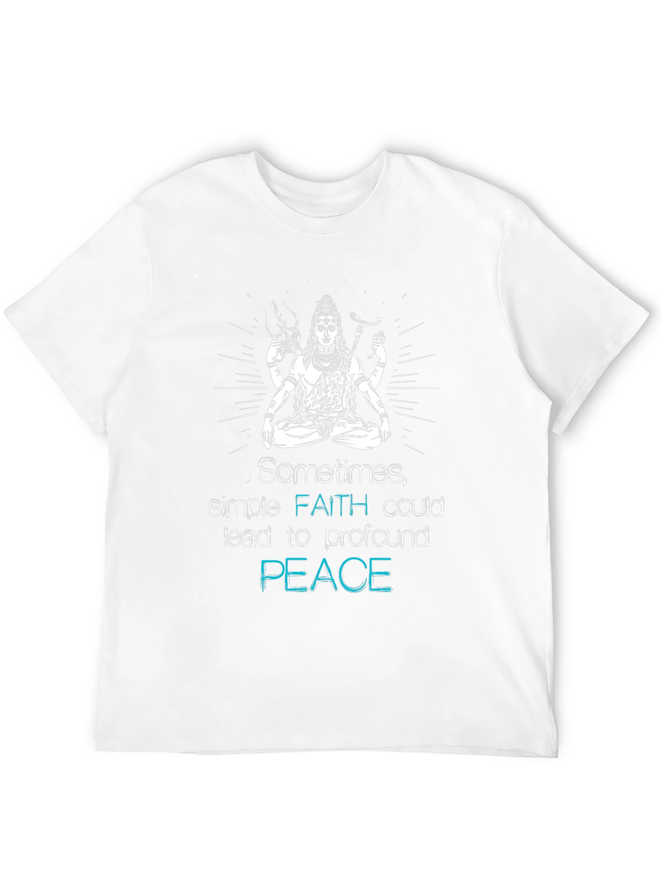 Shiva Graphic Tee: Faith & Peace