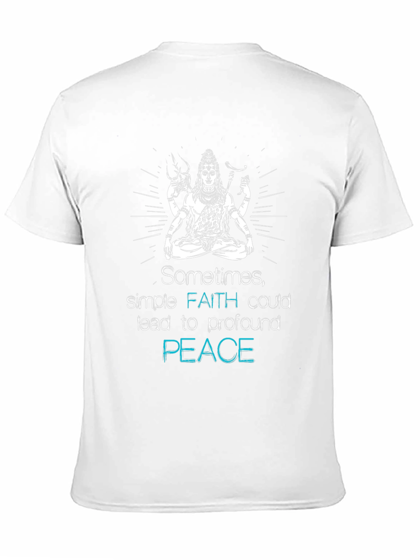 Shiva Graphic Tee: Faith & Peace