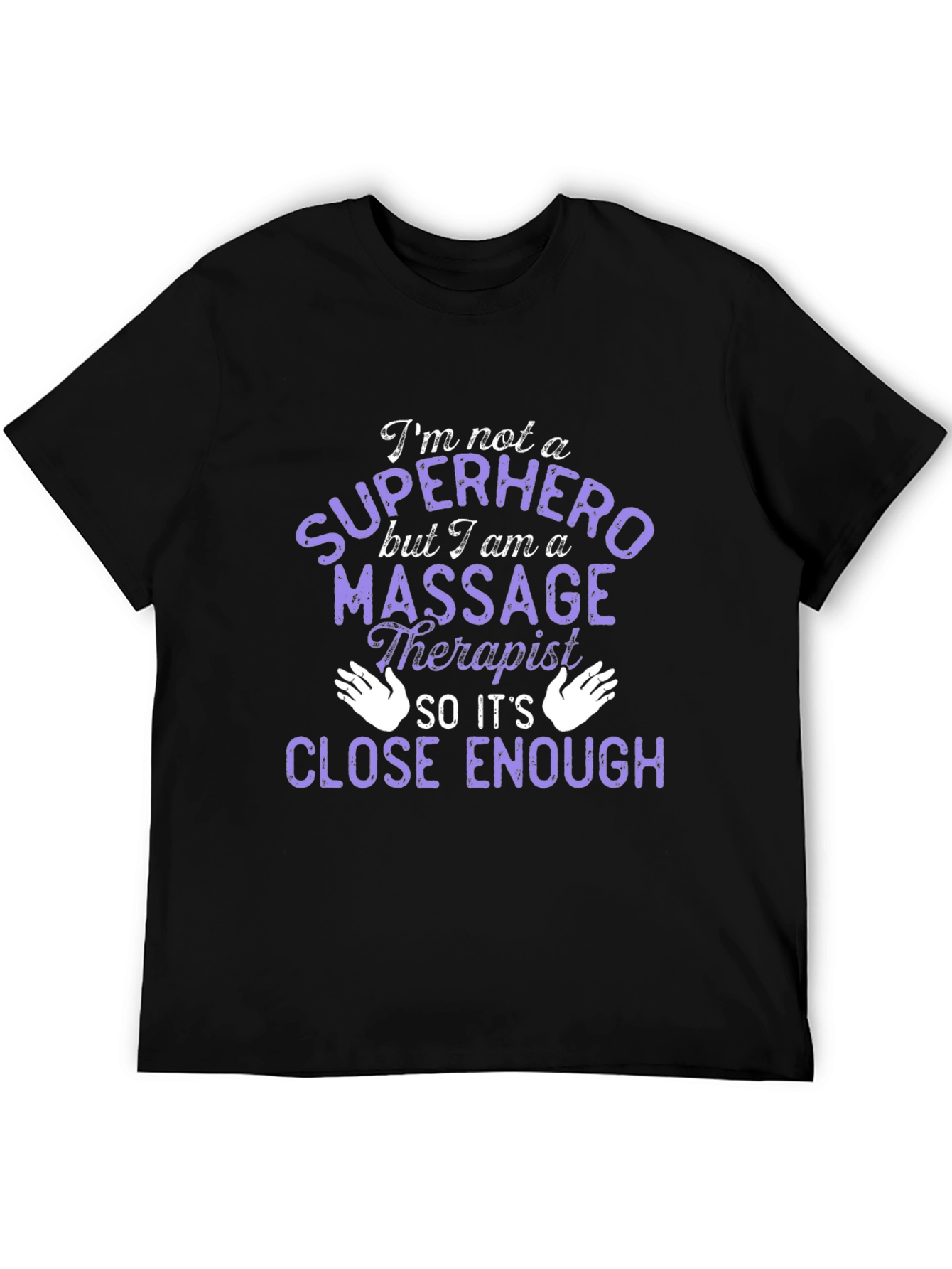 Massage Therapist Superhero T-Shirt - Black