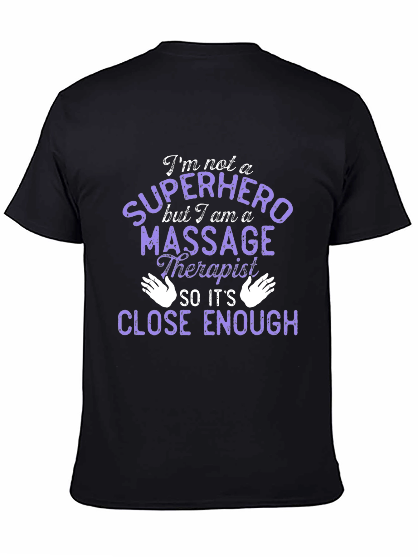Massage Therapist Superhero T-Shirt - Black