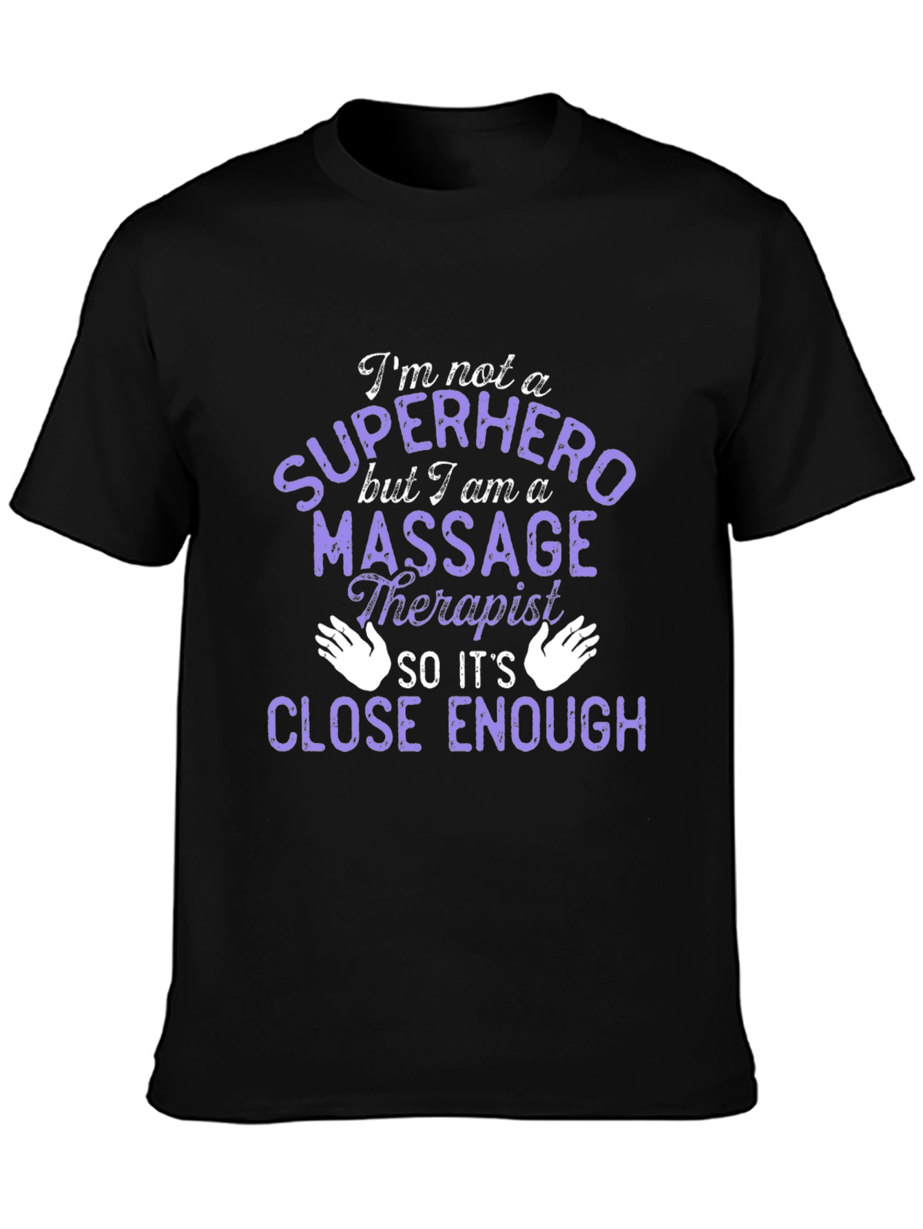 Massage Therapist Superhero T-Shirt - Black