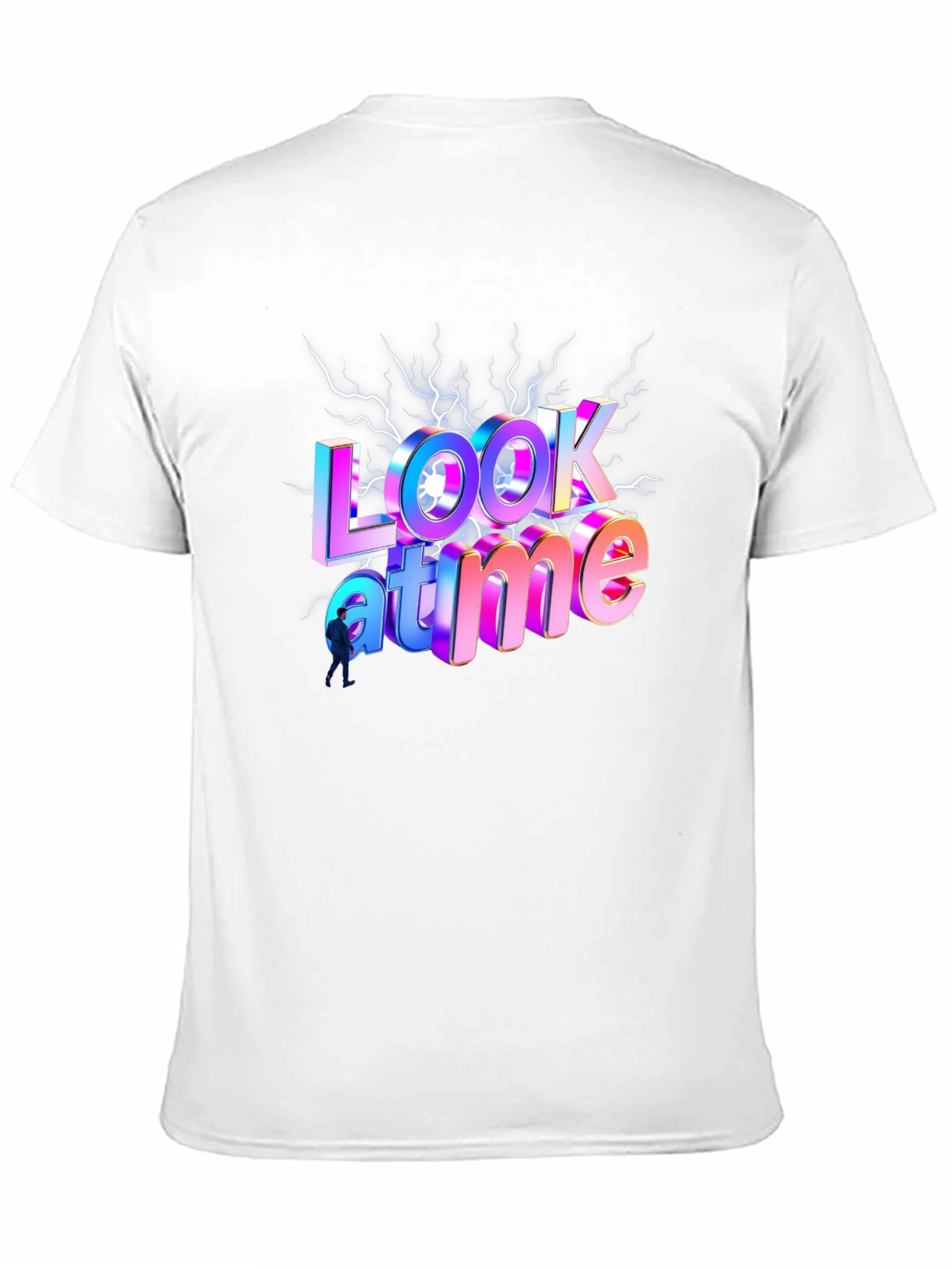 Look At Me Time Black Graphic Tee