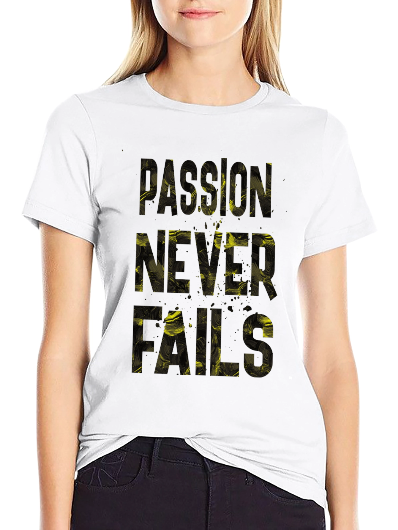 Passion Never Fails Graphic Tee - Black
