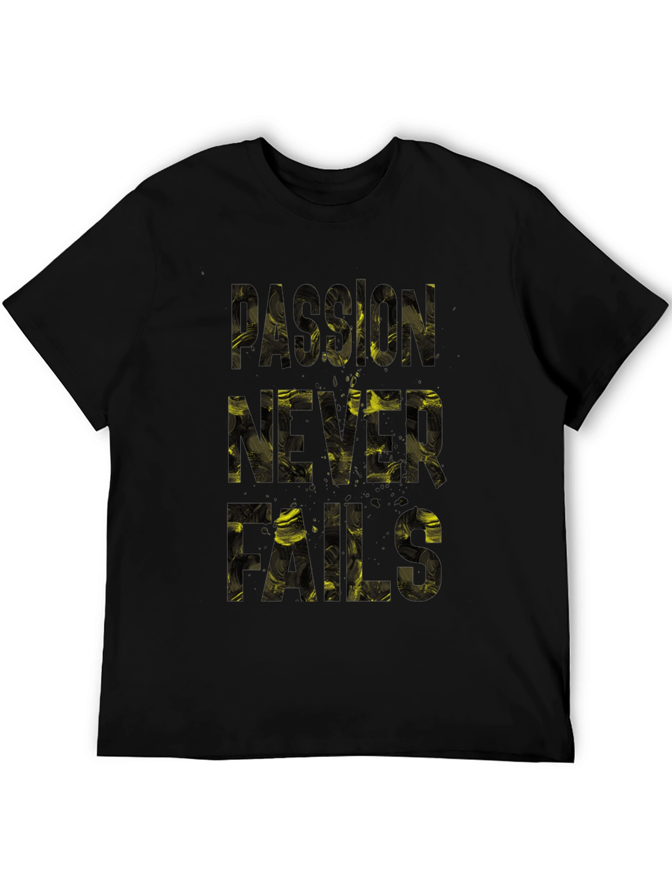 Passion Never Fails Graphic Tee - Black