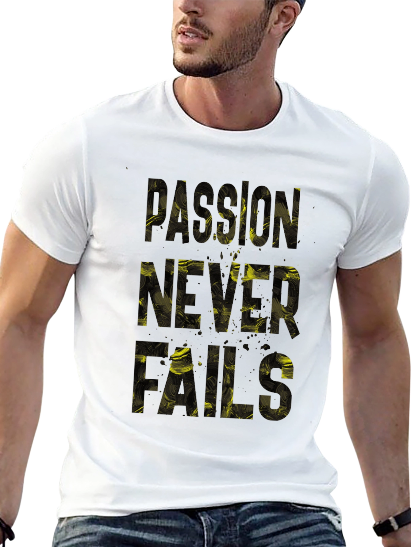 Passion Never Fails Graphic Tee - Black