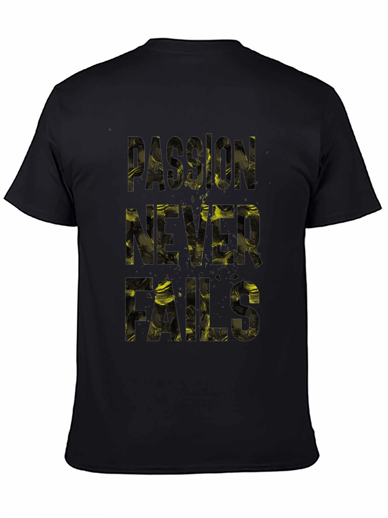 Passion Never Fails Graphic Tee - Black