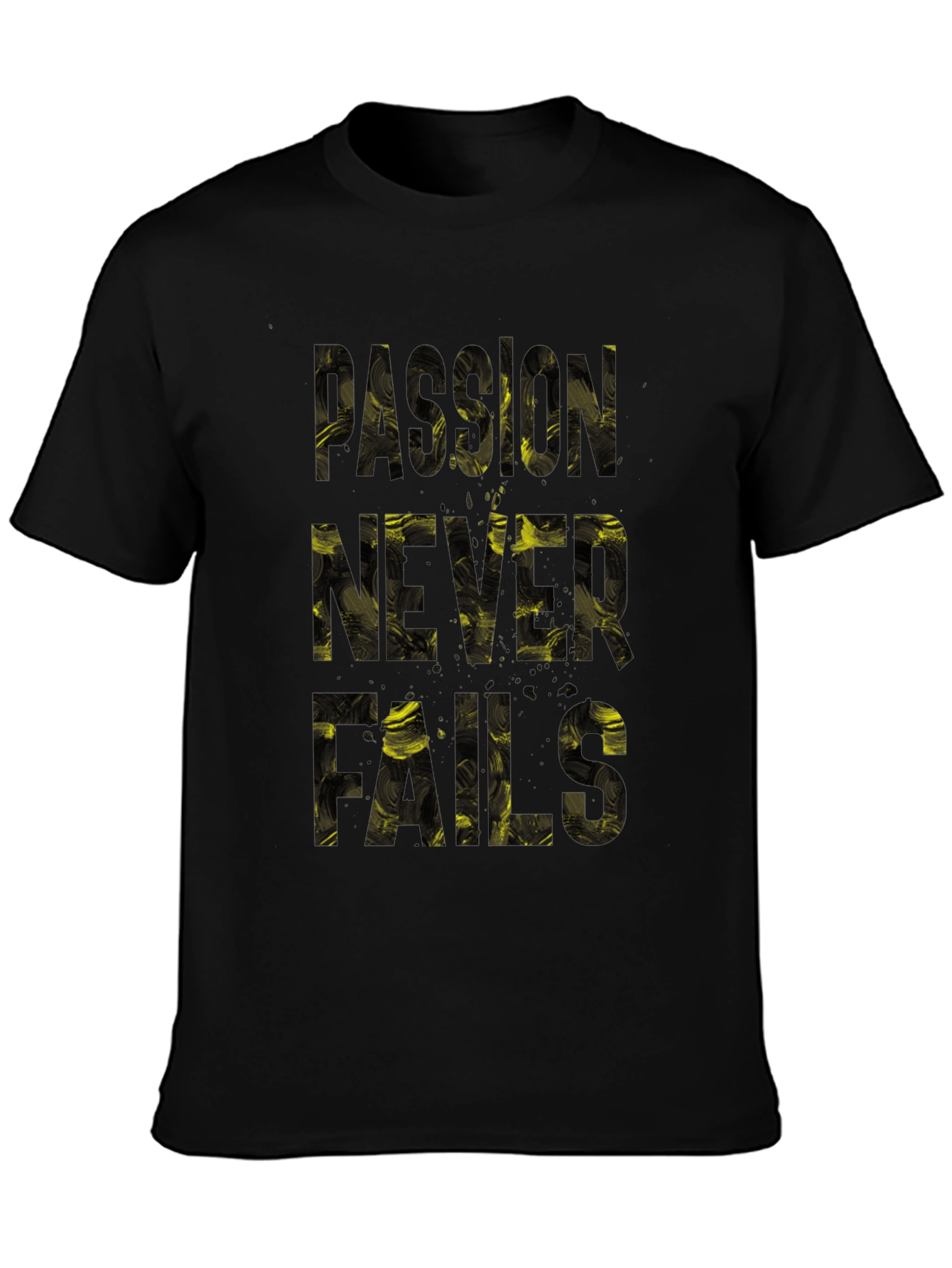 Passion Never Fails Graphic Tee - Black