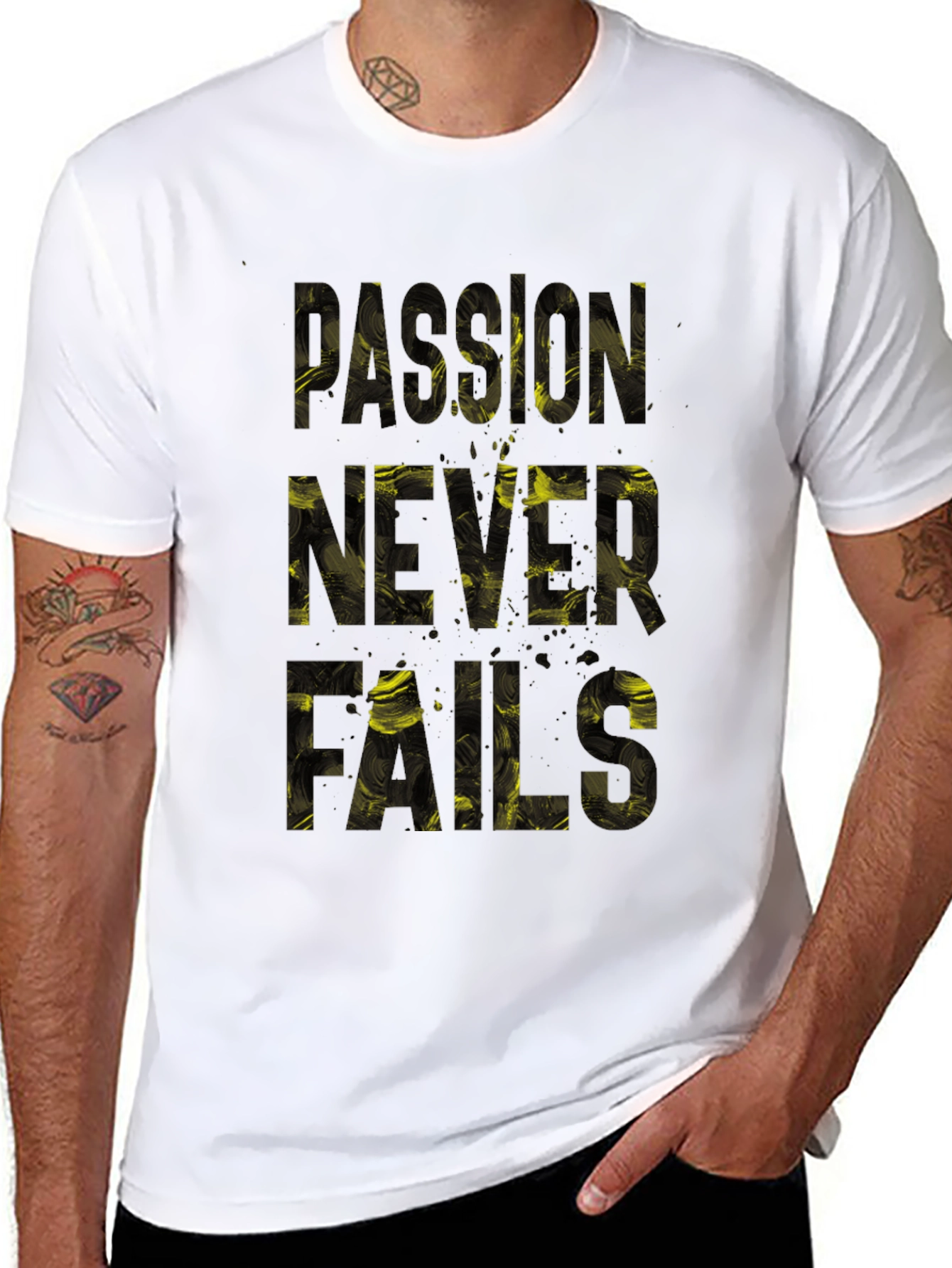 Passion Never Fails Graphic Tee - Black