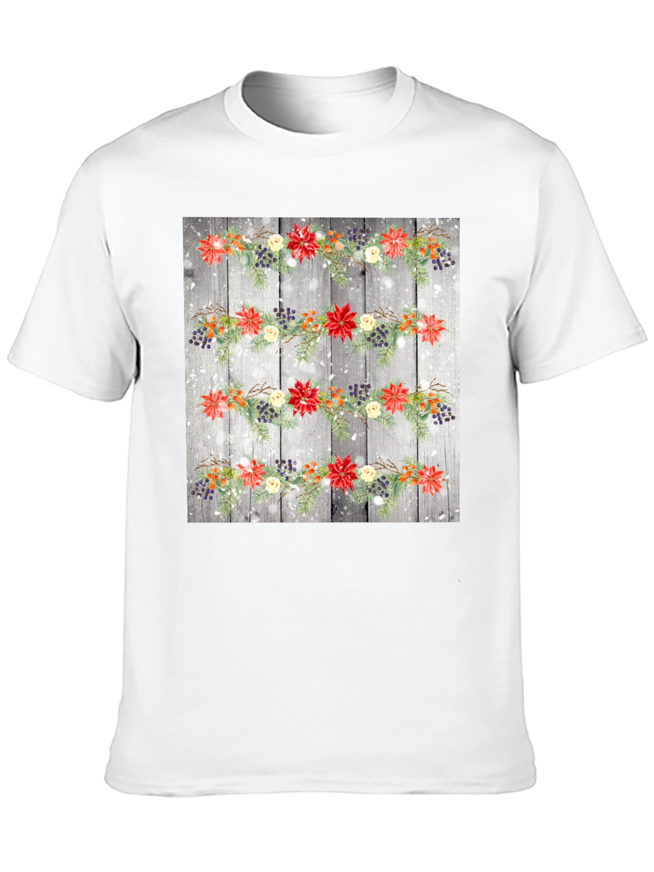 Festive Floral Garland T-Shirt