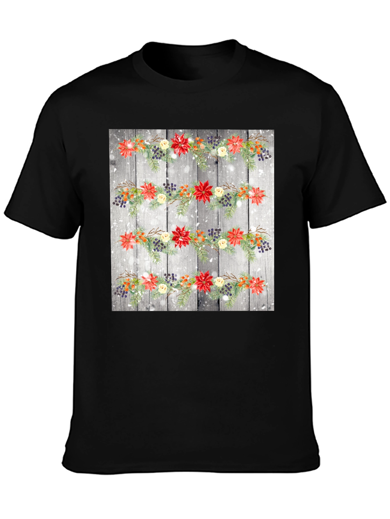 Festive Floral Garland T-Shirt