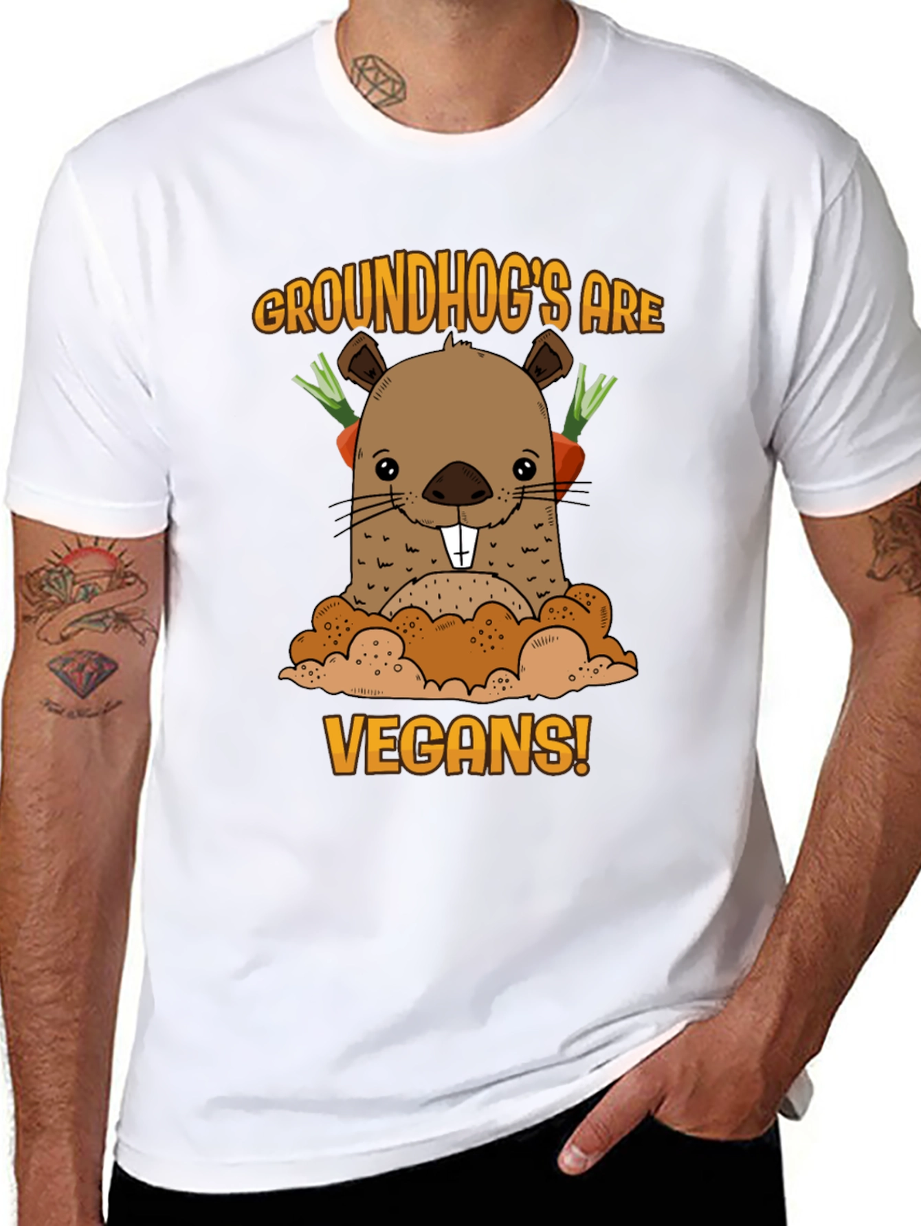 Groundhog Vegan T-Shirt
