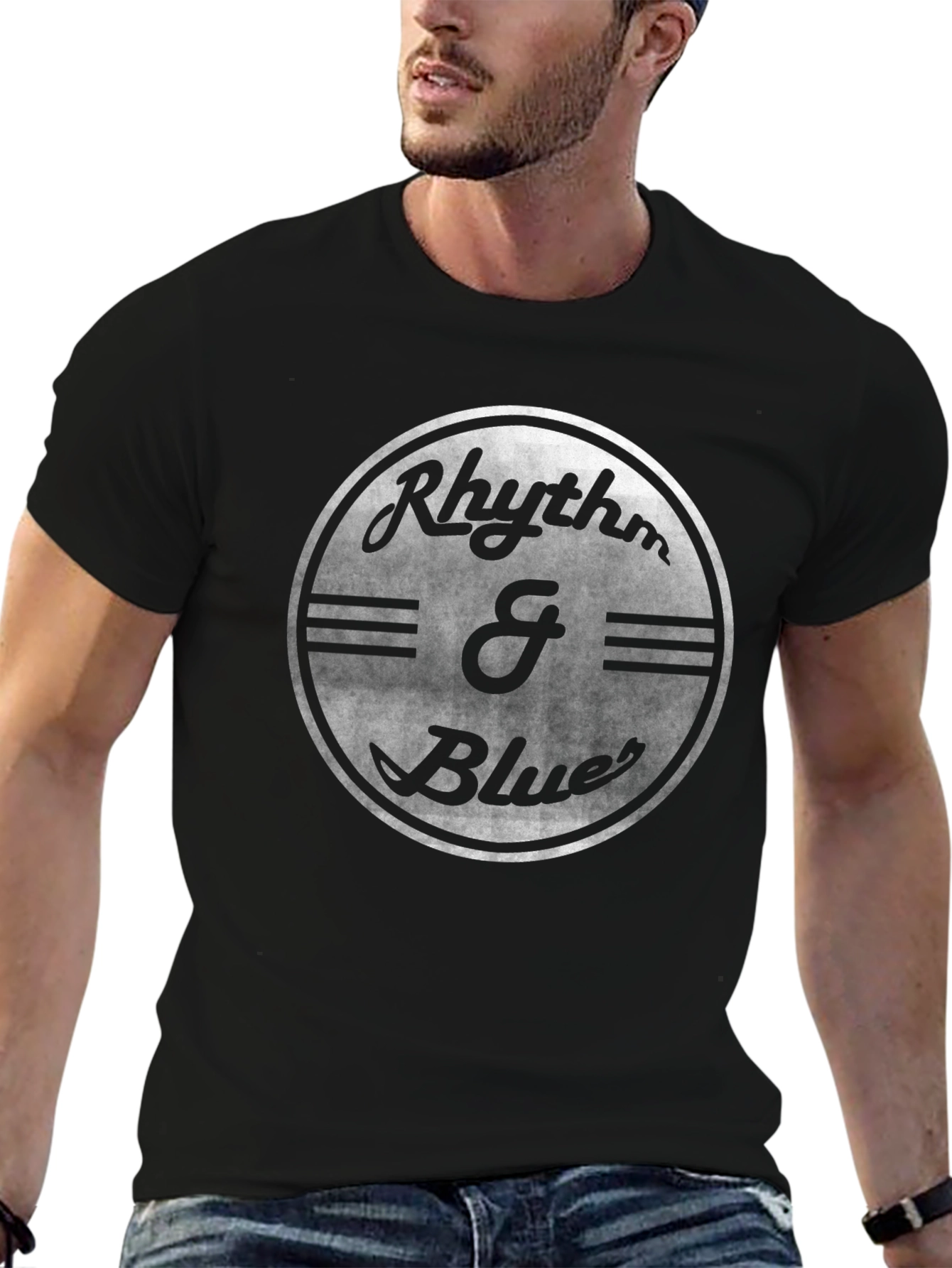 Rhythm & Blues Black Graphic T-Shirt