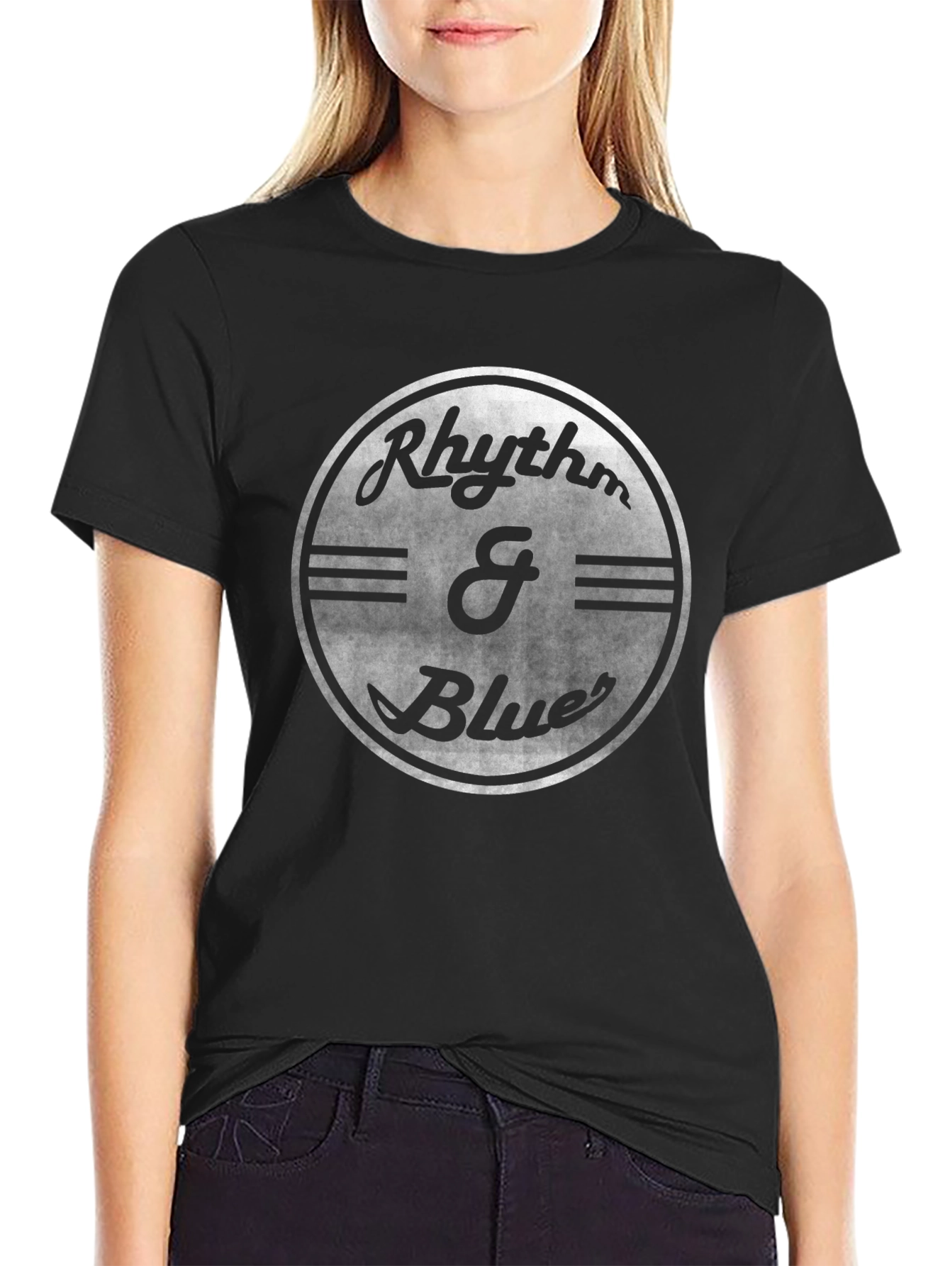 Rhythm & Blues Black Graphic T-Shirt