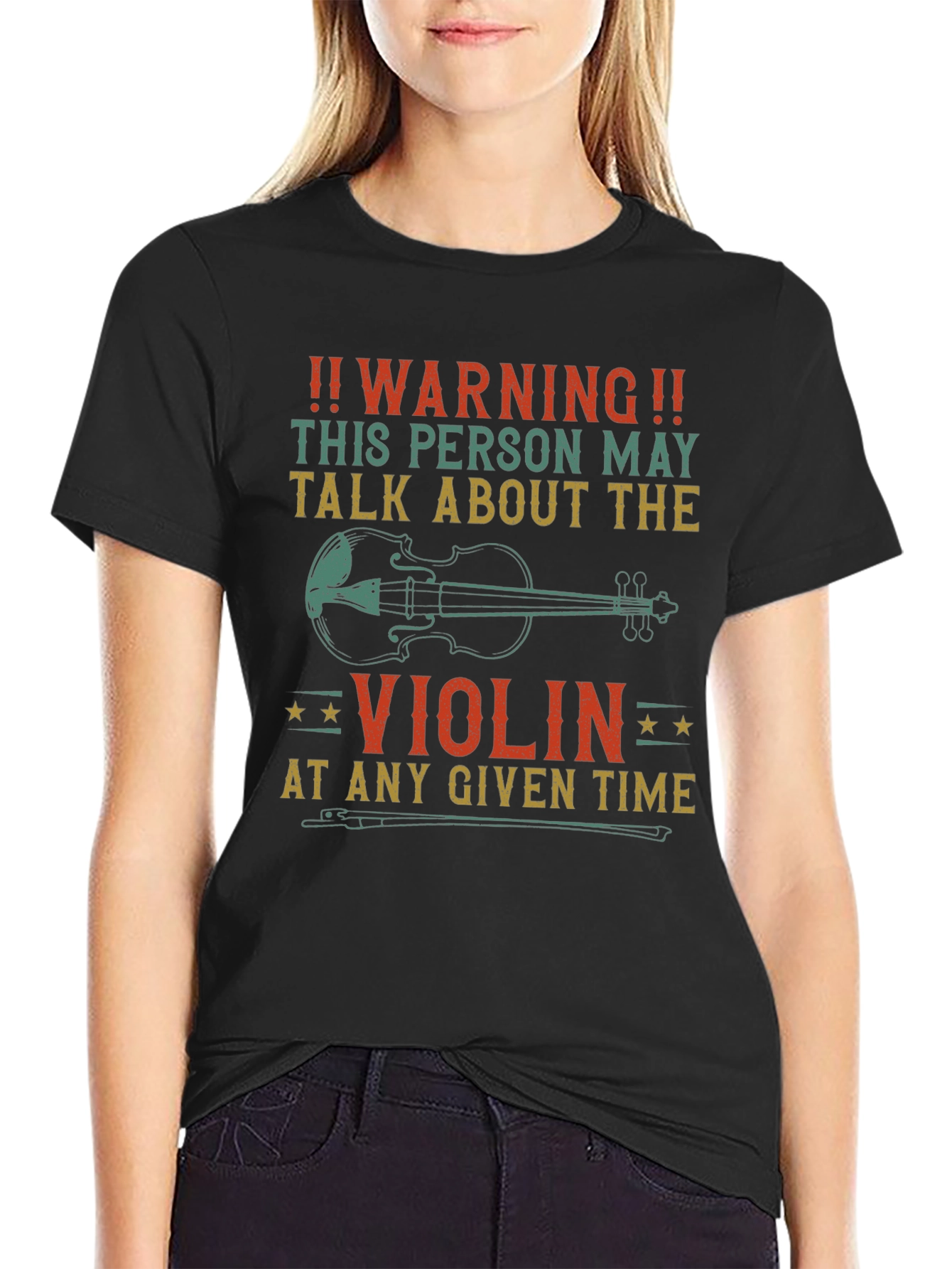 Warning Violin T-Shirt