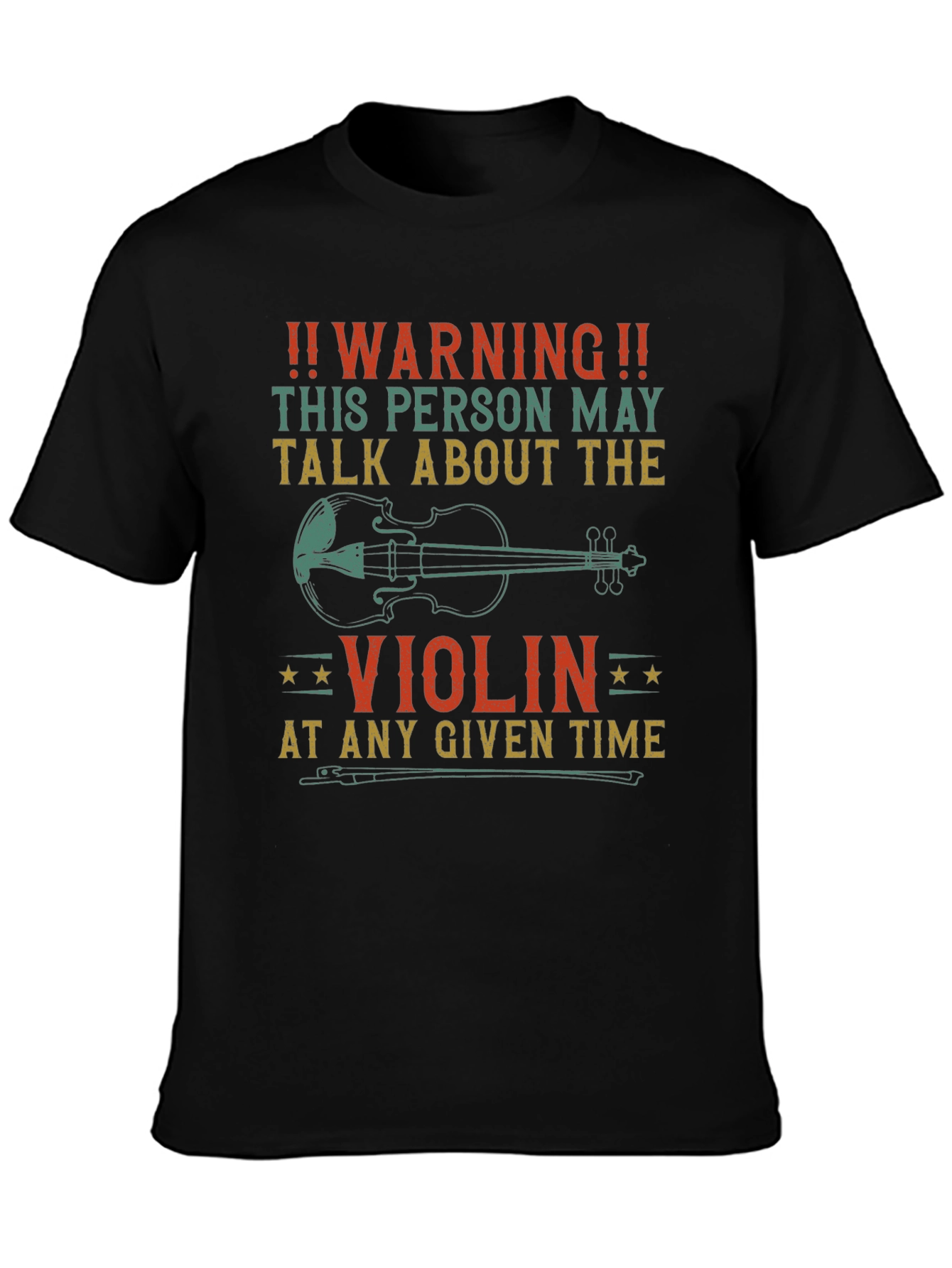 Warning Violin T-Shirt